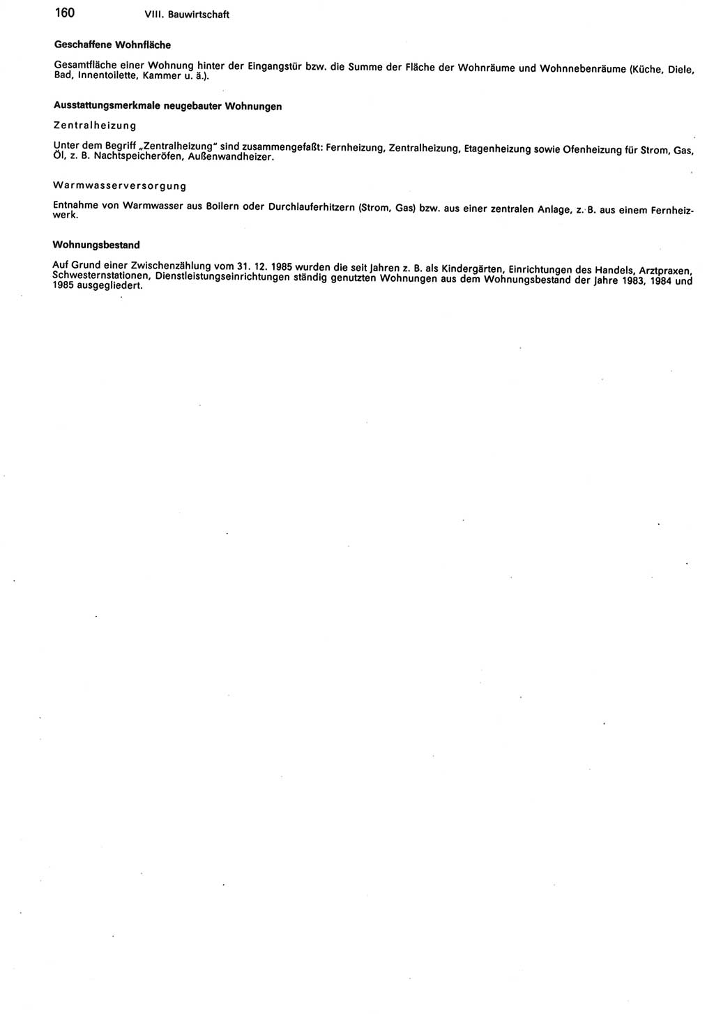 Statistisches Jahrbuch der Deutschen Demokratischen Republik (DDR) 1988, Seite 160 (Stat. Jb. DDR 1988, S. 160)