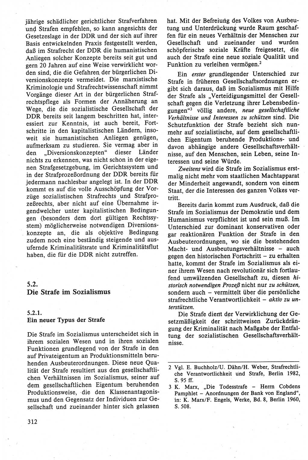 Strafrecht der DDR (Deutsche Demokratische Republik), Lehrbuch 1988, Seite 312 (Strafr. DDR Lb. 1988, S. 312)