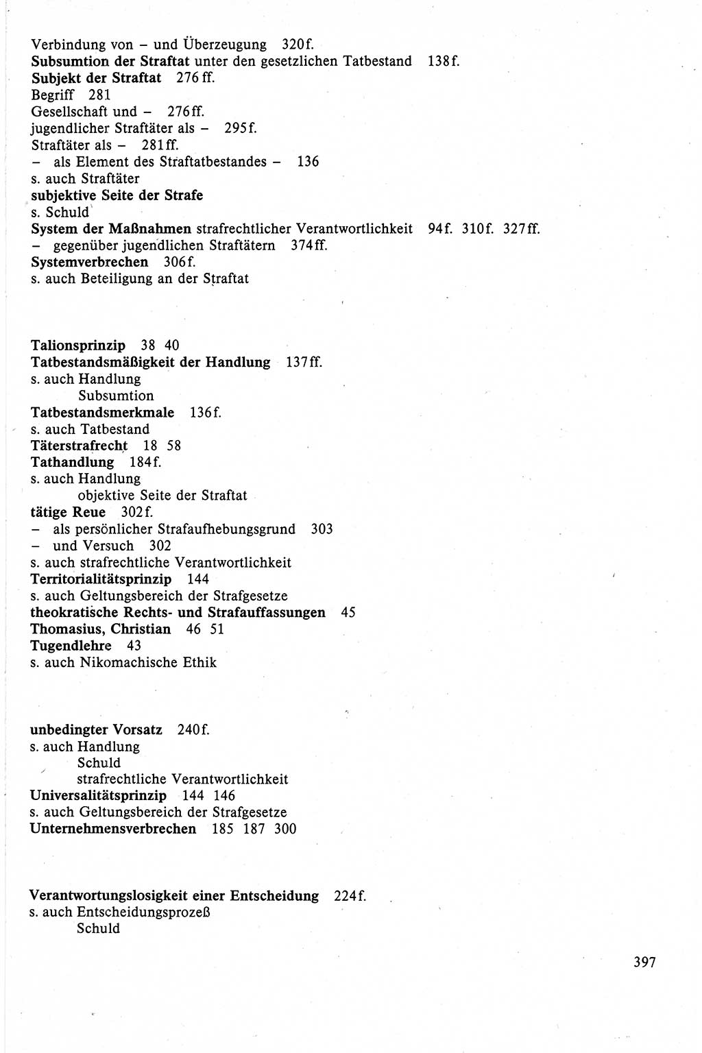 Strafrecht der DDR (Deutsche Demokratische Republik), Lehrbuch 1988, Seite 397 (Strafr. DDR Lb. 1988, S. 397)