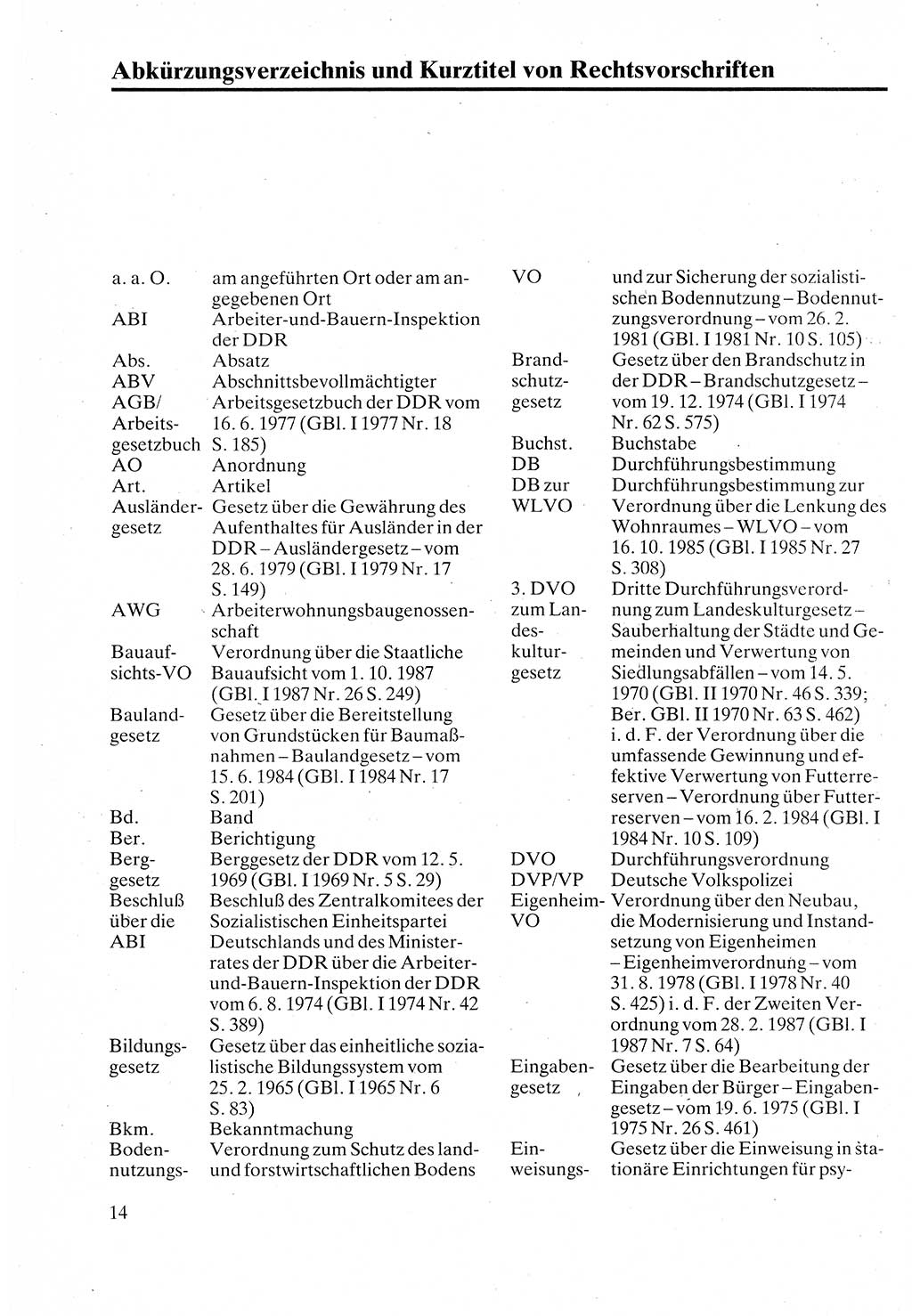 Verwaltungsrecht [Deutsche Demokratische Republik (DDR)], Lehrbuch 1988, Seite 14 (Verw.-R. DDR Lb. 1988, S. 14)