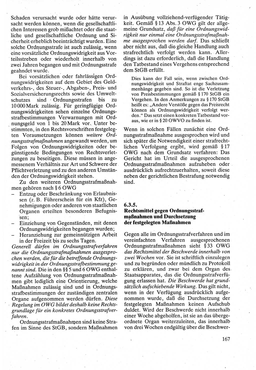 Verwaltungsrecht [Deutsche Demokratische Republik (DDR)], Lehrbuch 1988, Seite 167 (Verw.-R. DDR Lb. 1988, S. 167)
