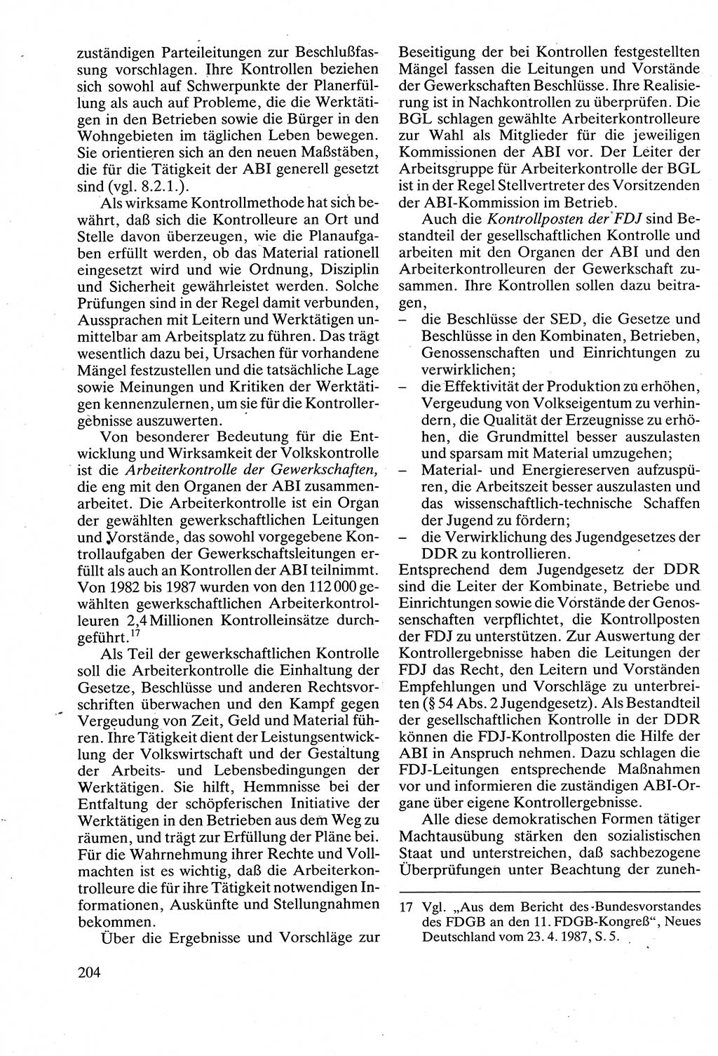 Verwaltungsrecht [Deutsche Demokratische Republik (DDR)], Lehrbuch 1988, Seite 204 (Verw.-R. DDR Lb. 1988, S. 204)