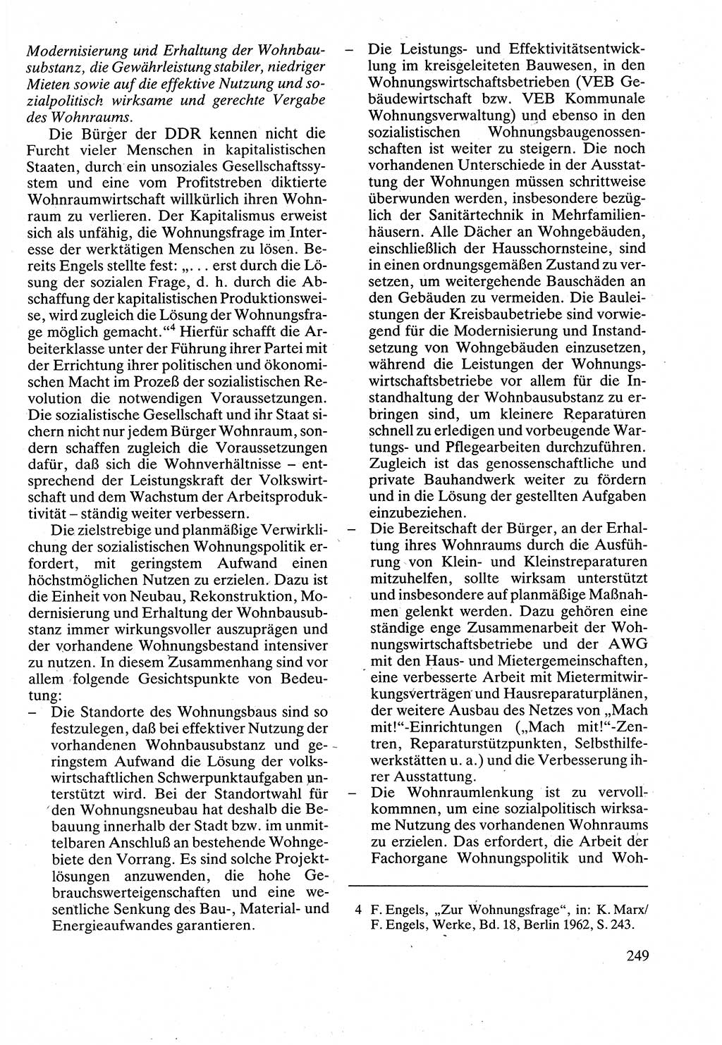 Verwaltungsrecht [Deutsche Demokratische Republik (DDR)], Lehrbuch 1988, Seite 249 (Verw.-R. DDR Lb. 1988, S. 249)