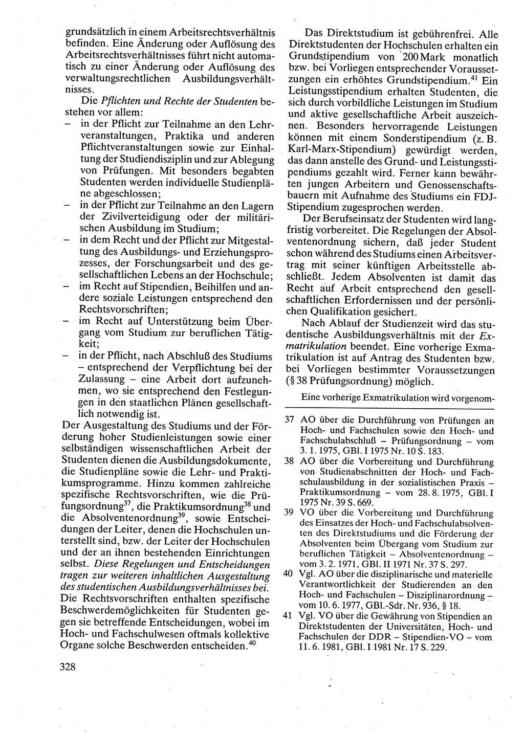 Verwaltungsrecht [Deutsche Demokratische Republik (DDR)], Lehrbuch 1988, Seite 328 (Verw.-R. DDR Lb. 1988, S. 328)