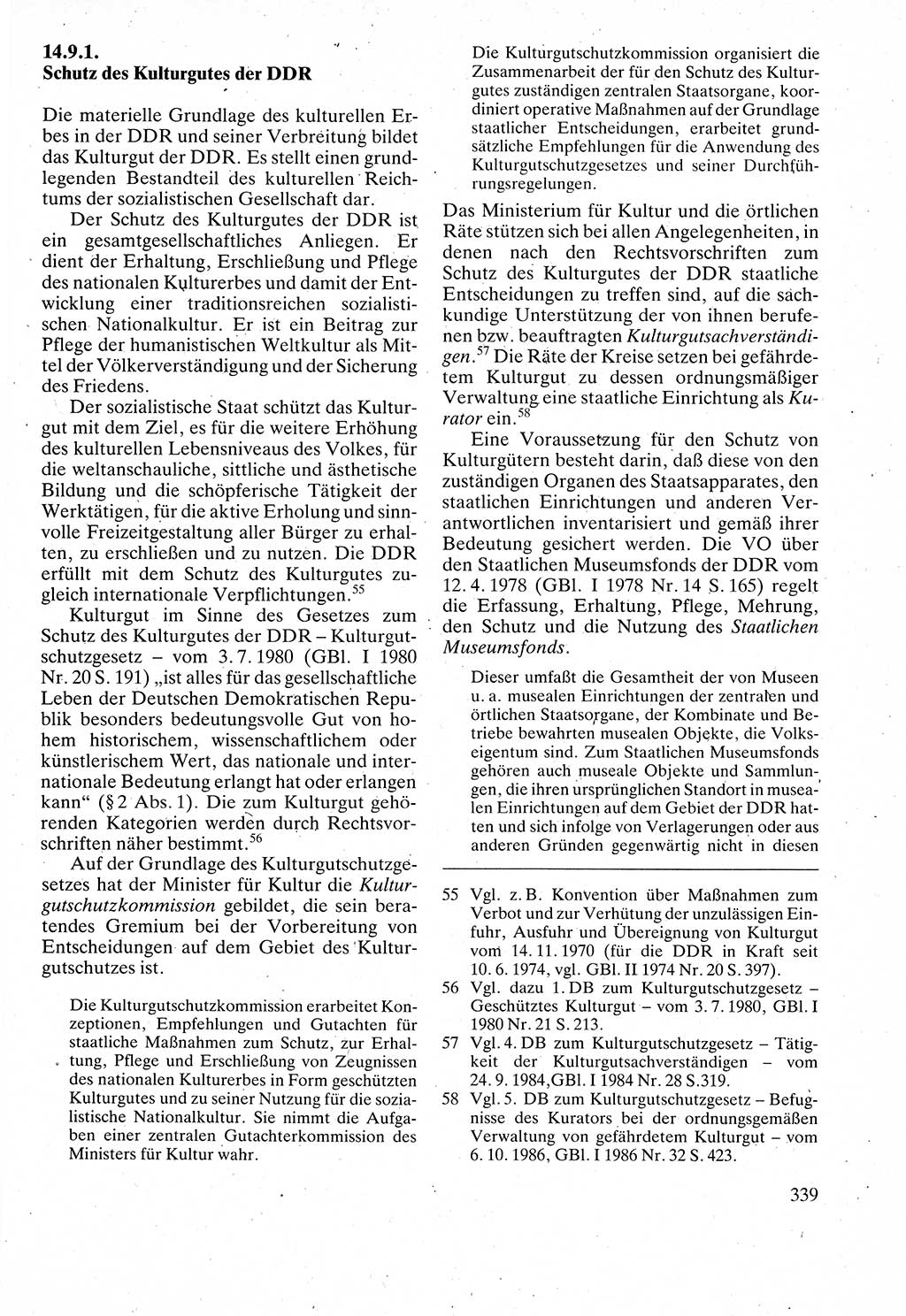 Verwaltungsrecht [Deutsche Demokratische Republik (DDR)], Lehrbuch 1988, Seite 339 (Verw.-R. DDR Lb. 1988, S. 339)