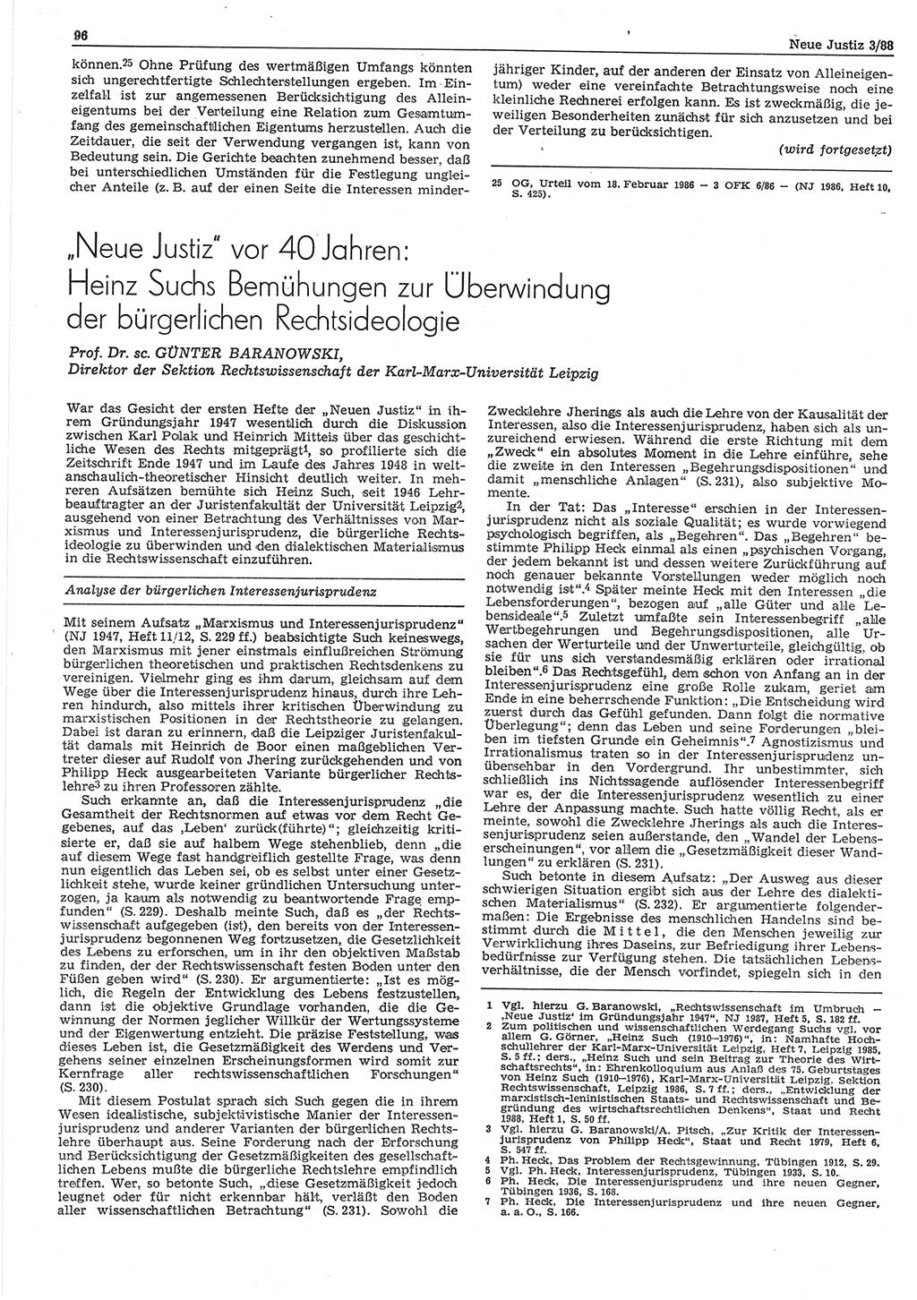 Neue Justiz (NJ), Zeitschrift für sozialistisches Recht und Gesetzlichkeit [Deutsche Demokratische Republik (DDR)], 42. Jahrgang 1988, Seite 96 (NJ DDR 1988, S. 96)