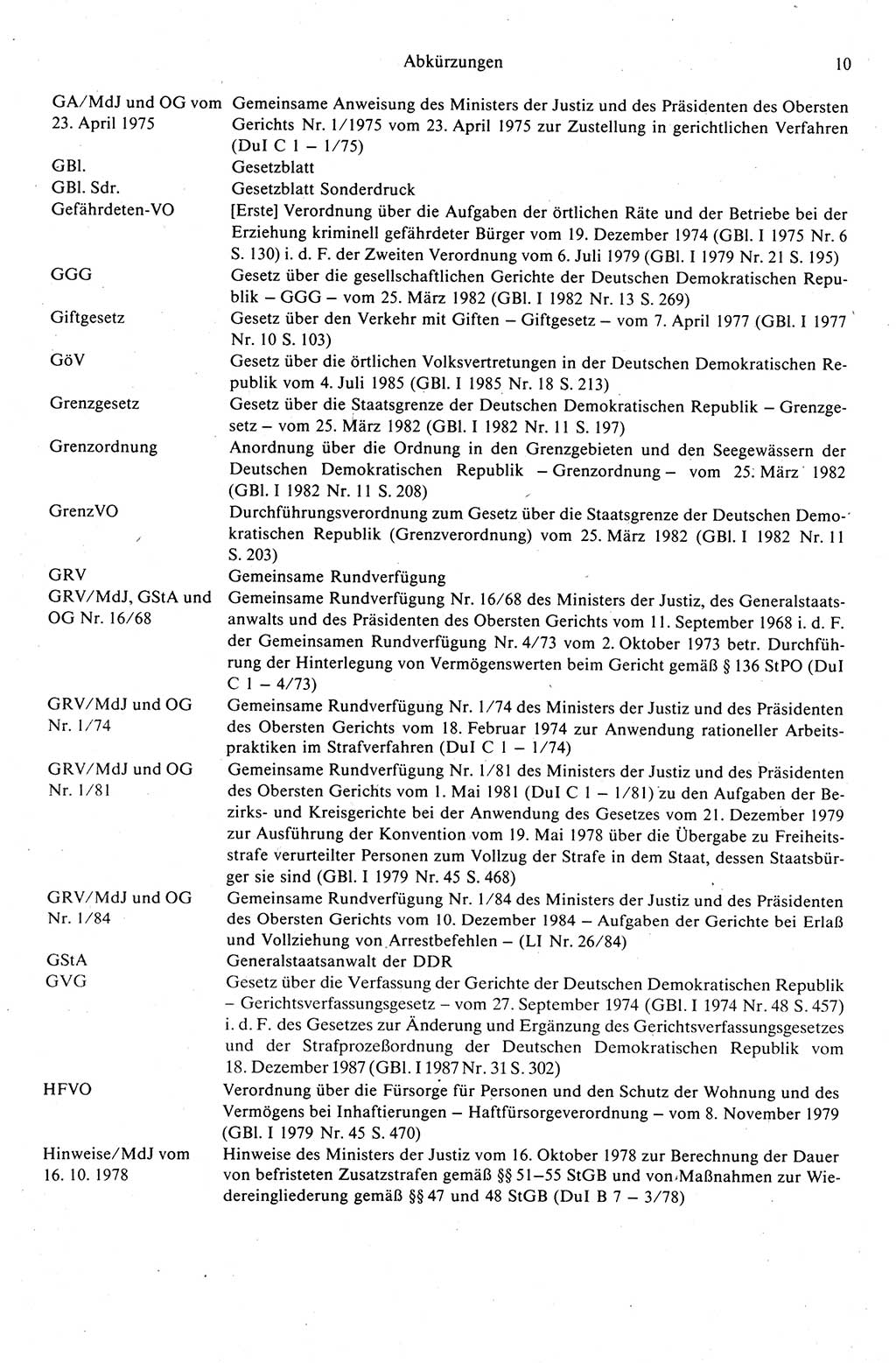Strafprozeßrecht der DDR (Deutsche Demokratische Republik), Kommentar zur Strafprozeßordnung (StPO) 1989, Seite 10 (Strafprozeßr. DDR Komm. StPO 1989, S. 10)