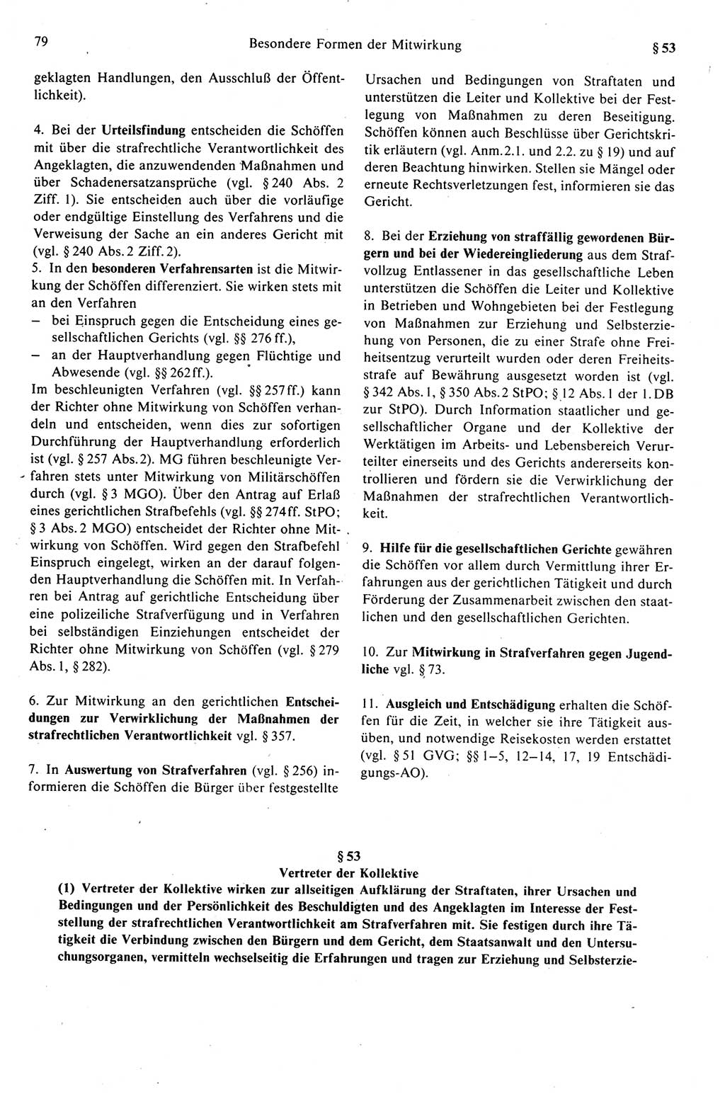 Strafprozeßrecht der DDR (Deutsche Demokratische Republik), Kommentar zur Strafprozeßordnung (StPO) 1989, Seite 79 (Strafprozeßr. DDR Komm. StPO 1989, S. 79)