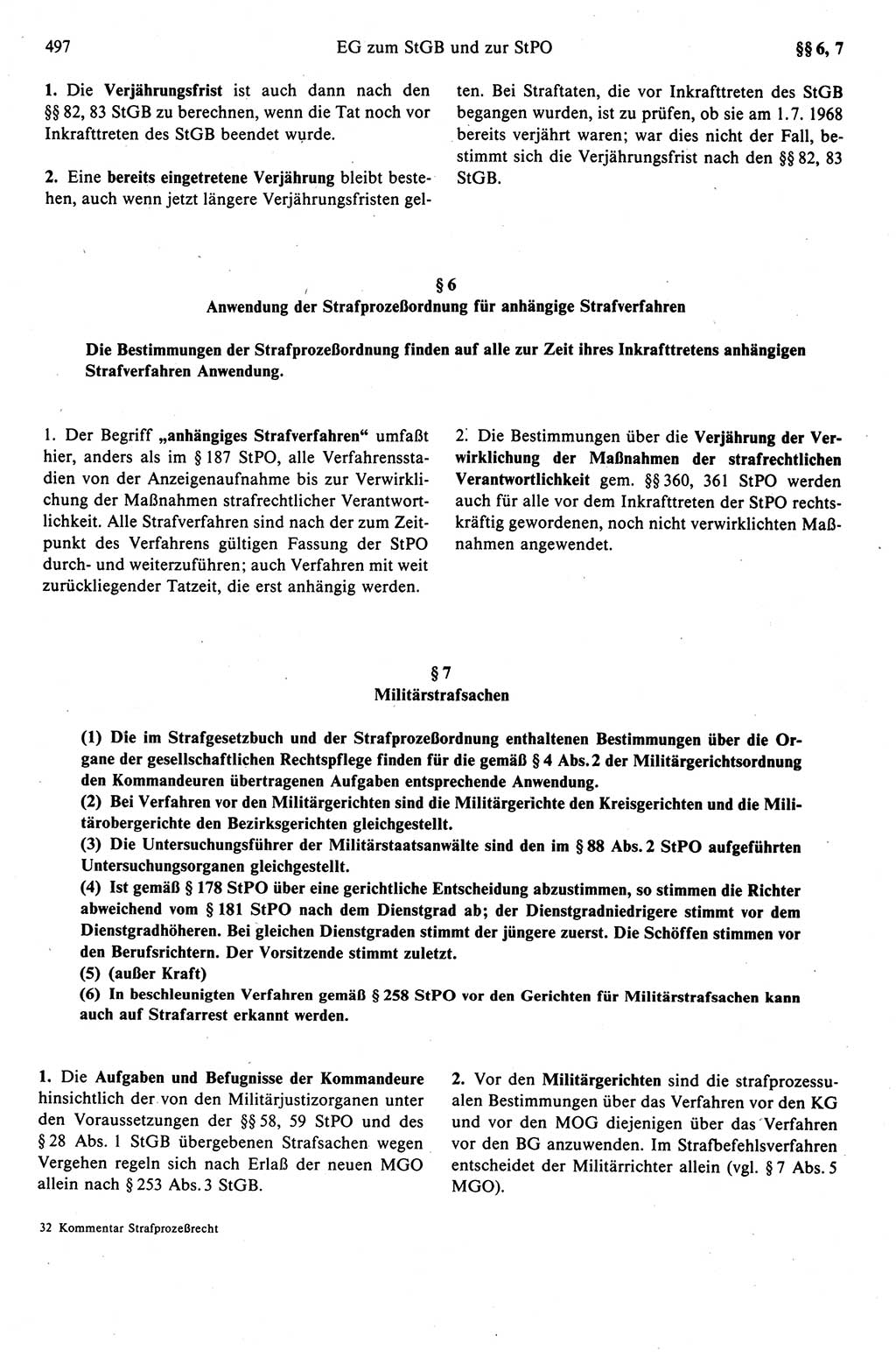 Strafprozeßrecht der DDR (Deutsche Demokratische Republik), Kommentar zur Strafprozeßordnung (StPO) 1989, Seite 497 (Strafprozeßr. DDR Komm. StPO 1989, S. 497)