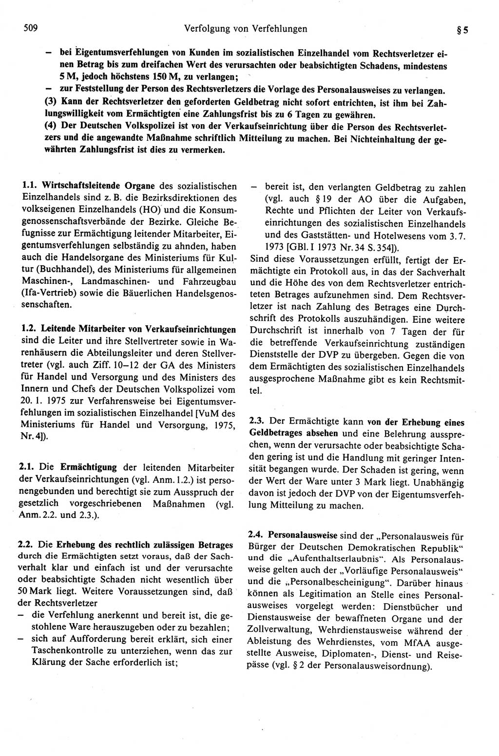 Strafprozeßrecht der DDR (Deutsche Demokratische Republik), Kommentar zur Strafprozeßordnung (StPO) 1989, Seite 509 (Strafprozeßr. DDR Komm. StPO 1989, S. 509)