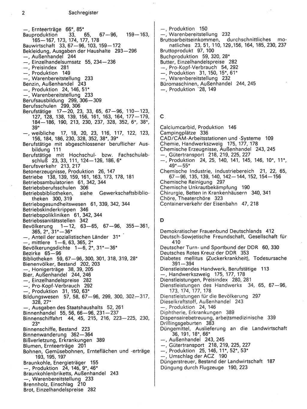 Statistisches Jahrbuch der Deutschen Demokratischen Republik (DDR) 1989, Seite 2 (Stat. Jb. DDR 1989, S. 2)