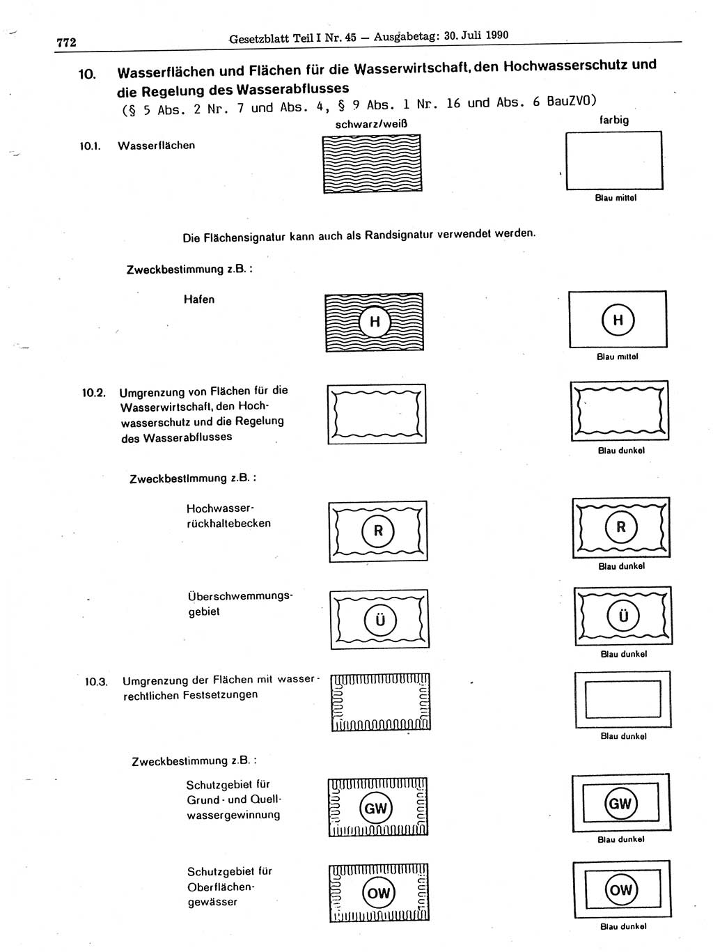 Gesetzblatt (GBl.) der Deutschen Demokratischen Republik (DDR) Teil Ⅰ 1990, Seite 772 (GBl. DDR Ⅰ 1990, S. 772)