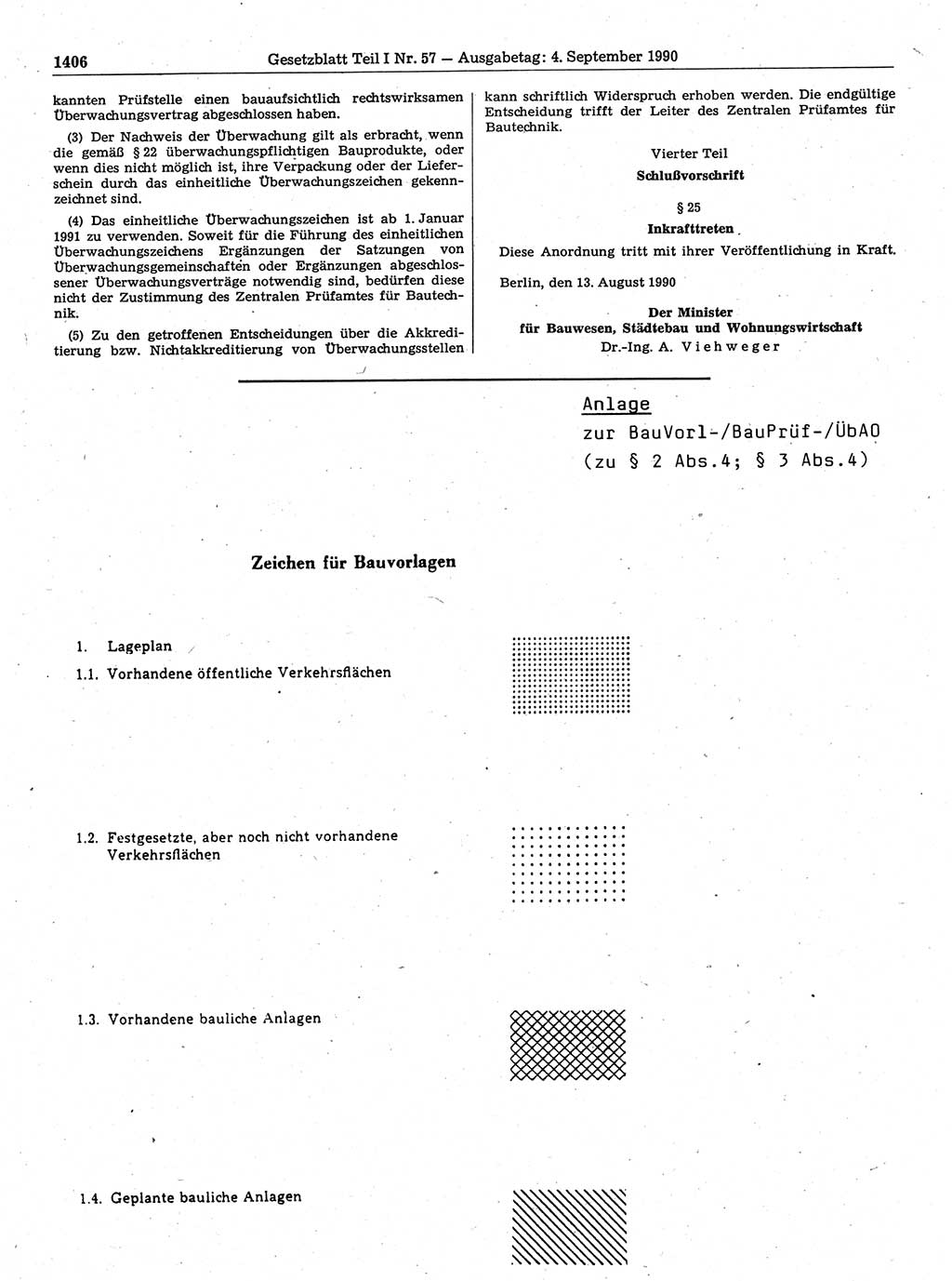 Gesetzblatt (GBl.) der Deutschen Demokratischen Republik (DDR) Teil Ⅰ 1990, Seite 1406 (GBl. DDR Ⅰ 1990, S. 1406)