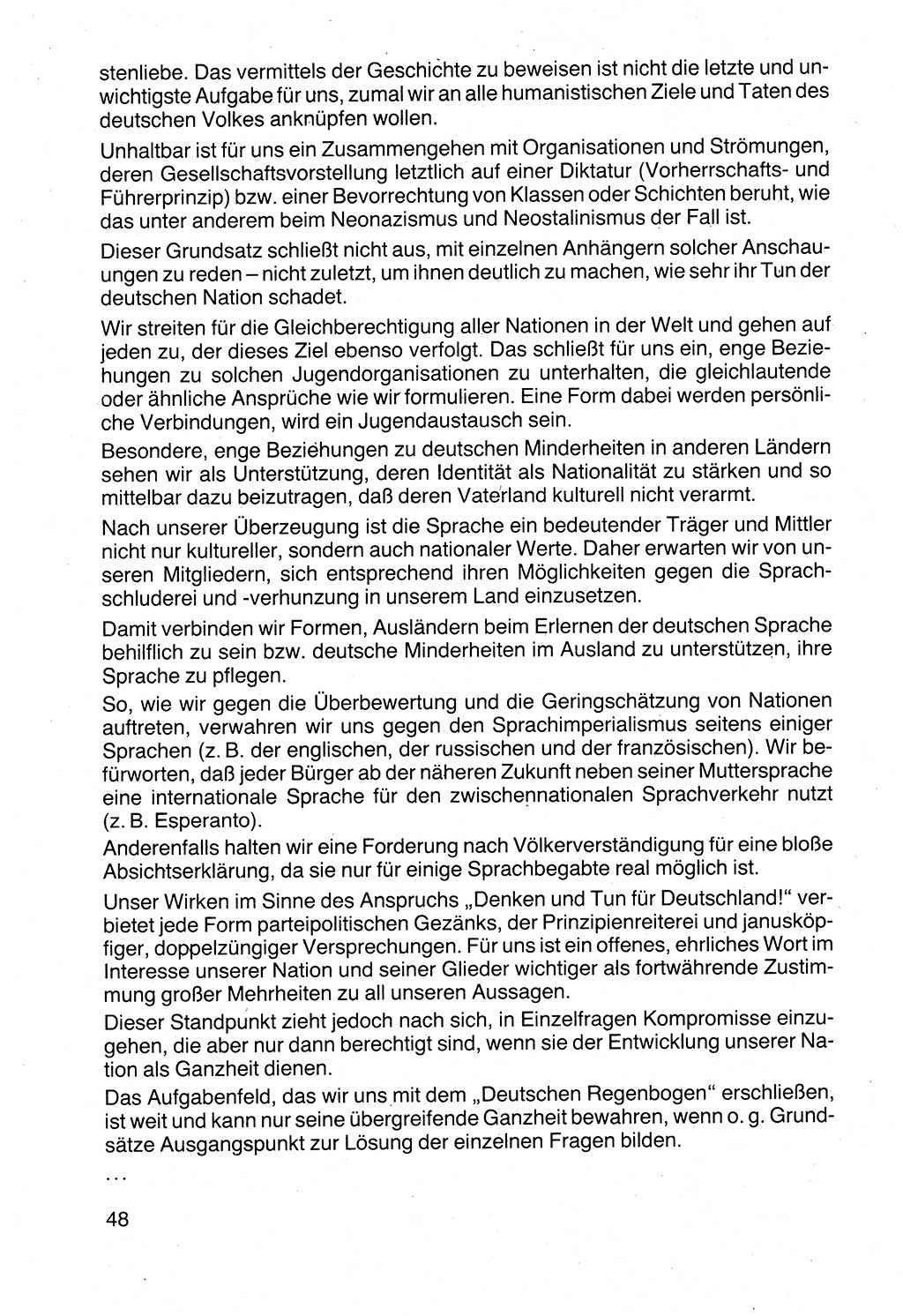 Politische Parteien und Bewegungen der DDR (Deutsche Demokratische Republik) über sich selbst 1990, Seite 48 (Pol. Part. Bew. DDR 1990, S. 48)