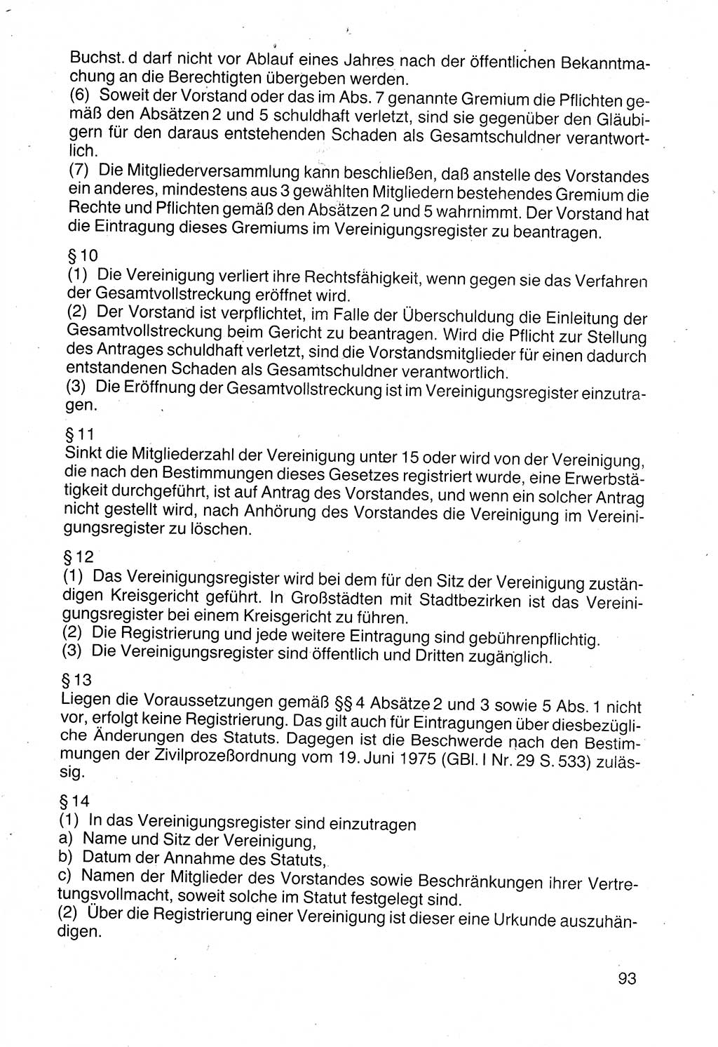 Politische Parteien und Bewegungen der DDR (Deutsche Demokratische Republik) über sich selbst 1990, Seite 93 (Pol. Part. Bew. DDR 1990, S. 93)