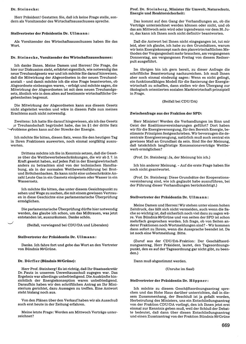 Tagungen der Volkskammer (VK) der Deutschen Demokratischen Republik (DDR), 10. Wahlperiode 1990, Seite 669 (VK. DDR 10. WP. 1990, Prot. Tg. 1-38, 5.4.-2.10.1990, S. 669)