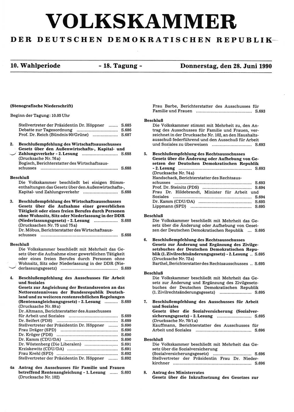 Tagungen der Volkskammer (VK) der Deutschen Demokratischen Republik (DDR), 10. Wahlperiode 1990, Seite 683 (VK. DDR 10. WP. 1990, Prot. Tg. 1-38, 5.4.-2.10.1990, S. 683)