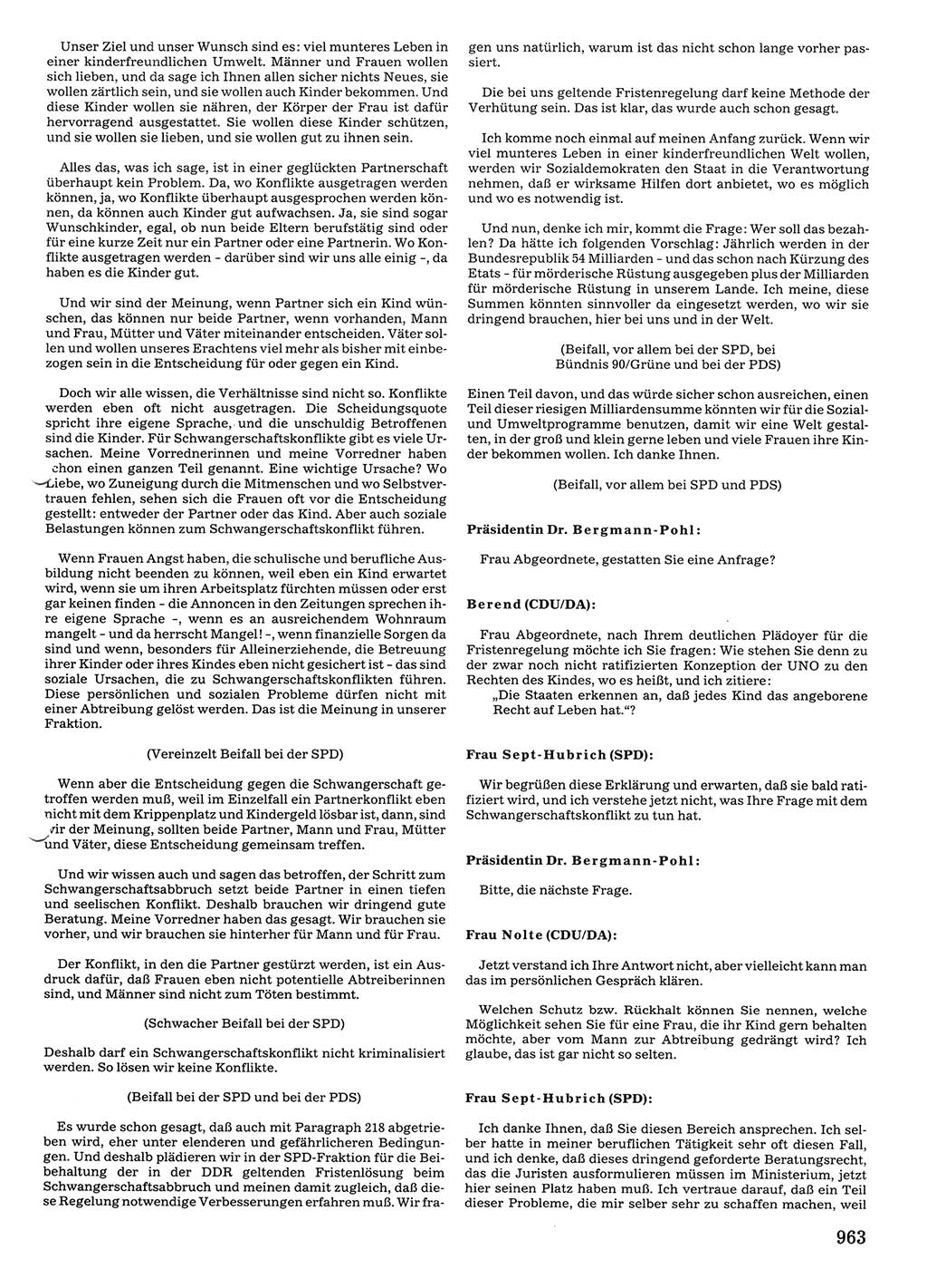 Tagungen der Volkskammer (VK) der Deutschen Demokratischen Republik (DDR), 10. Wahlperiode 1990, Seite 963 (VK. DDR 10. WP. 1990, Prot. Tg. 1-38, 5.4.-2.10.1990, S. 963)