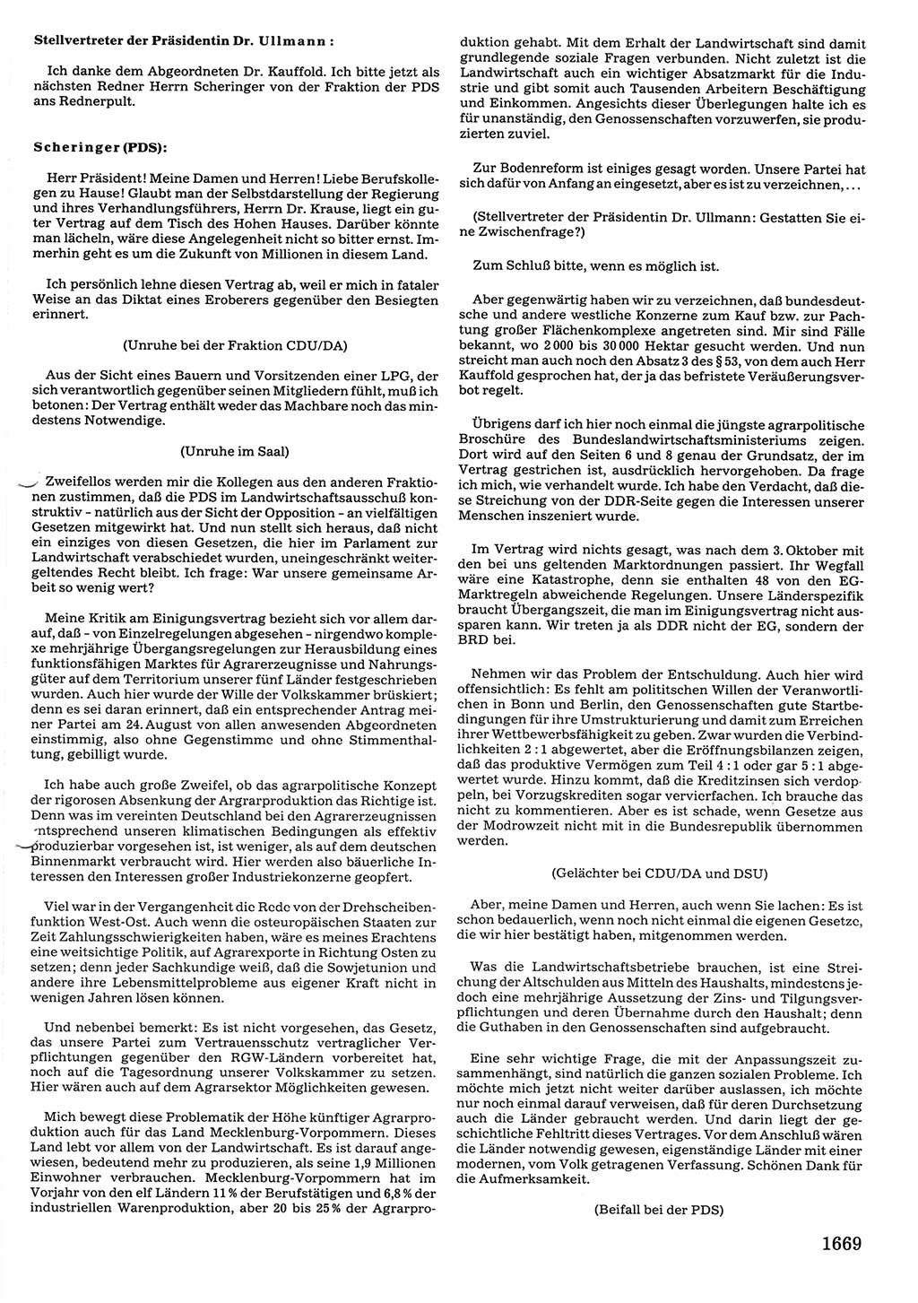 Tagungen der Volkskammer (VK) der Deutschen Demokratischen Republik (DDR), 10. Wahlperiode 1990, Seite 1669 (VK. DDR 10. WP. 1990, Prot. Tg. 1-38, 5.4.-2.10.1990, S. 1669)