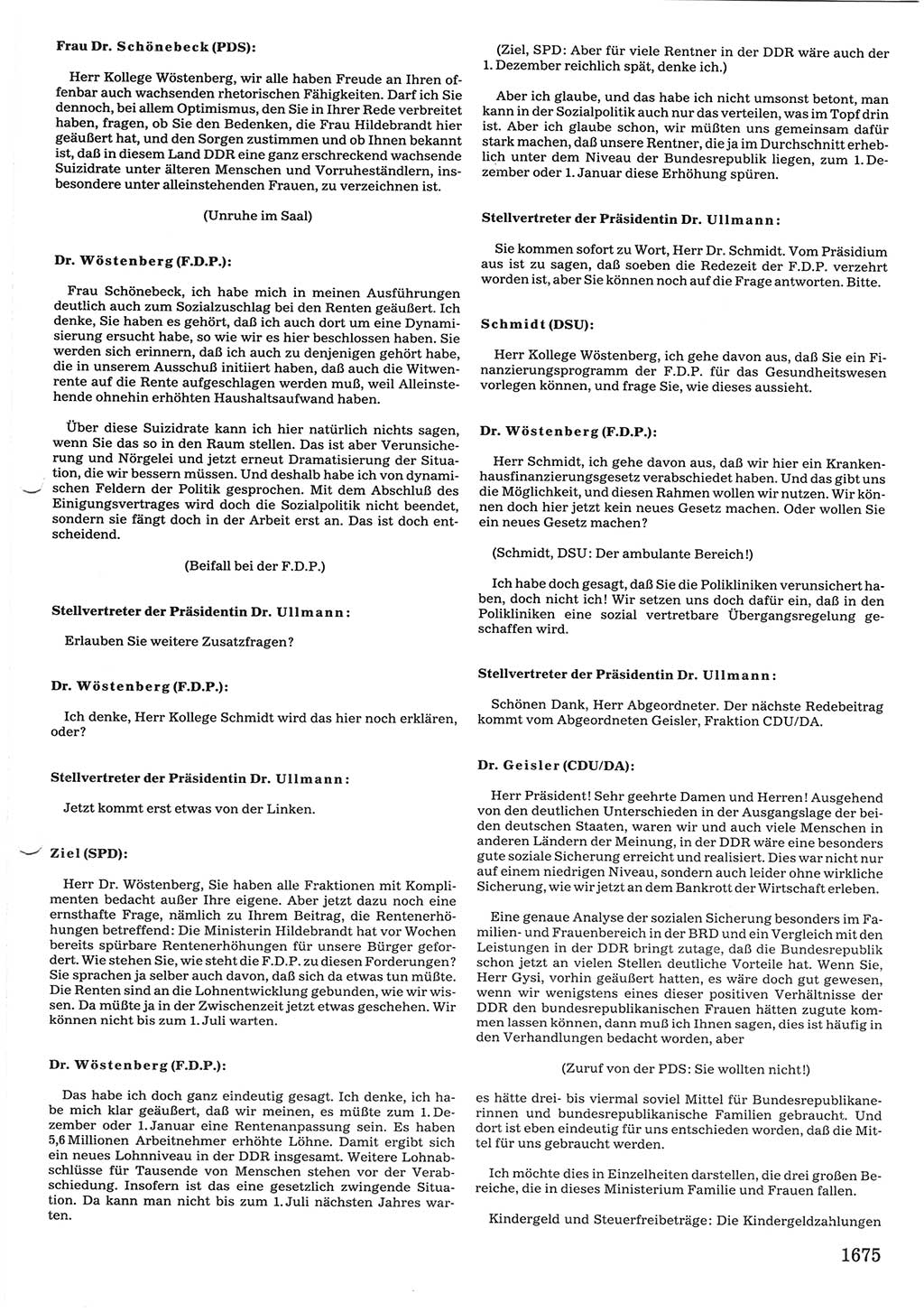 Tagungen der Volkskammer (VK) der Deutschen Demokratischen Republik (DDR), 10. Wahlperiode 1990, Seite 1675 (VK. DDR 10. WP. 1990, Prot. Tg. 1-38, 5.4.-2.10.1990, S. 1675)