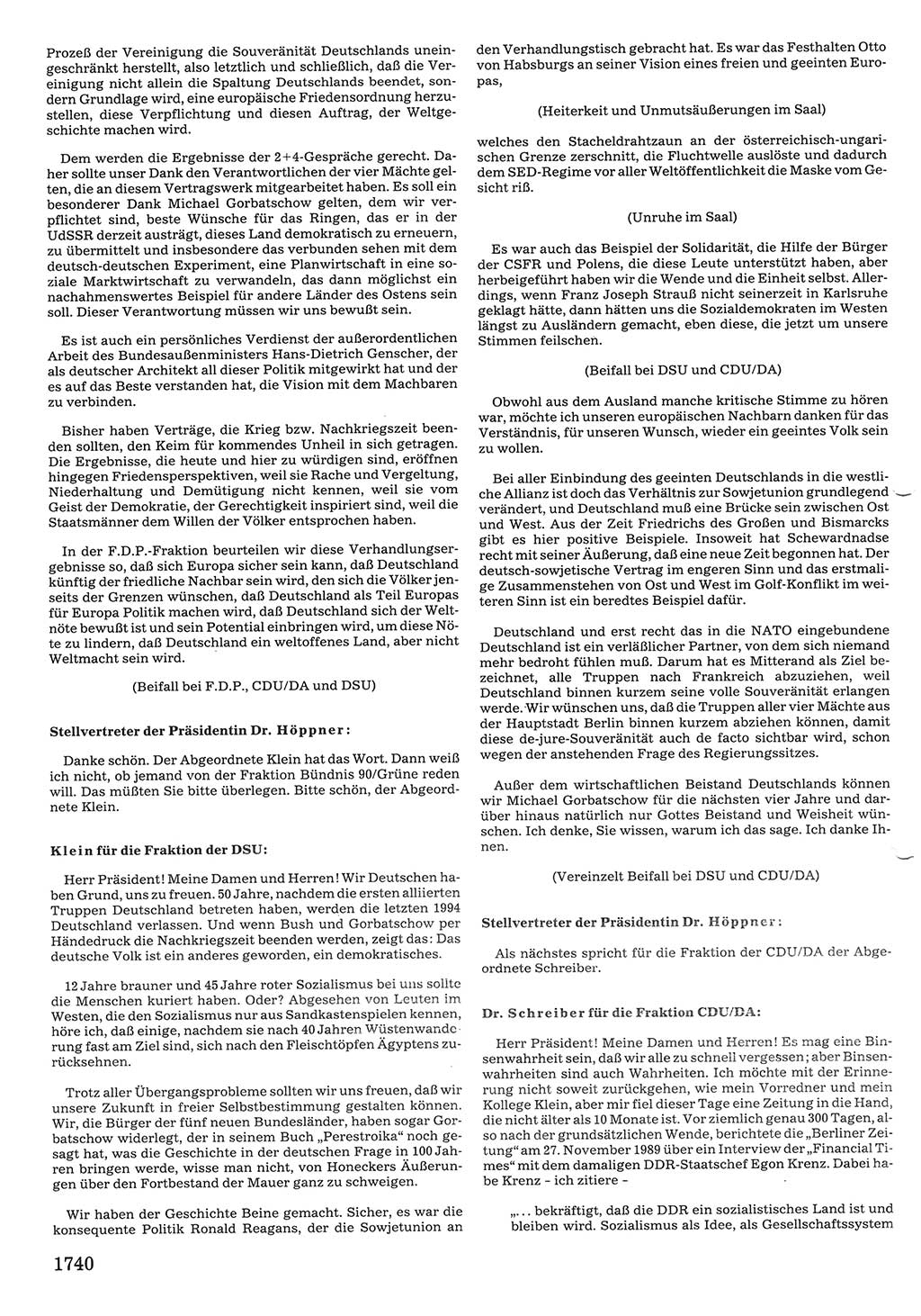 Tagungen der Volkskammer (VK) der Deutschen Demokratischen Republik (DDR), 10. Wahlperiode 1990, Seite 1740 (VK. DDR 10. WP. 1990, Prot. Tg. 1-38, 5.4.-2.10.1990, S. 1740)