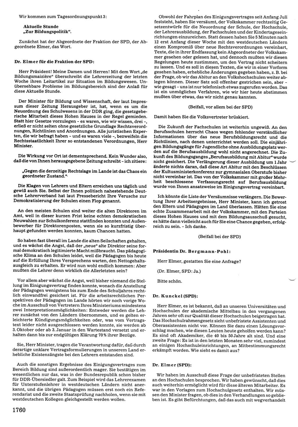 Tagungen der Volkskammer (VK) der Deutschen Demokratischen Republik (DDR), 10. Wahlperiode 1990, Seite 1760 (VK. DDR 10. WP. 1990, Prot. Tg. 1-38, 5.4.-2.10.1990, S. 1760)