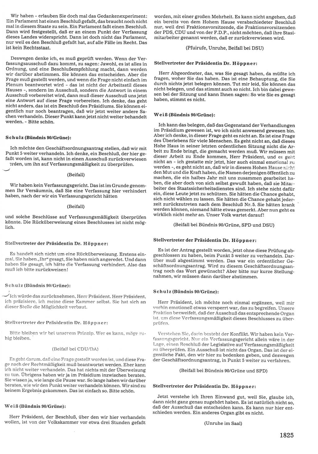 Tagungen der Volkskammer (VK) der Deutschen Demokratischen Republik (DDR), 10. Wahlperiode 1990, Seite 1825 (VK. DDR 10. WP. 1990, Prot. Tg. 1-38, 5.4.-2.10.1990, S. 1825)