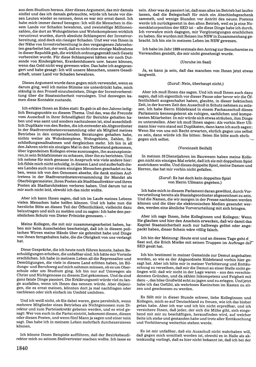 Tagungen der Volkskammer (VK) der Deutschen Demokratischen Republik (DDR), 10. Wahlperiode 1990, Seite 1840 (VK. DDR 10. WP. 1990, Prot. Tg. 1-38, 5.4.-2.10.1990, S. 1840)