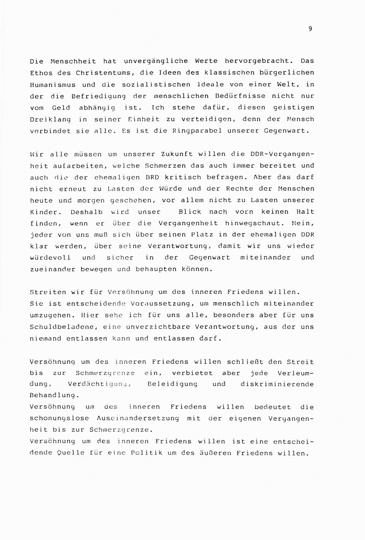 Zwie-Gespräch, Beiträge zur Aufarbeitung der Stasi-Vergangenheit [Deutsche Demokratische Republik (DDR)], Ausgabe Nr. 2, Berlin 1991, Seite 9 (Zwie-Gespr. Ausg. 2 1991, S. 9)