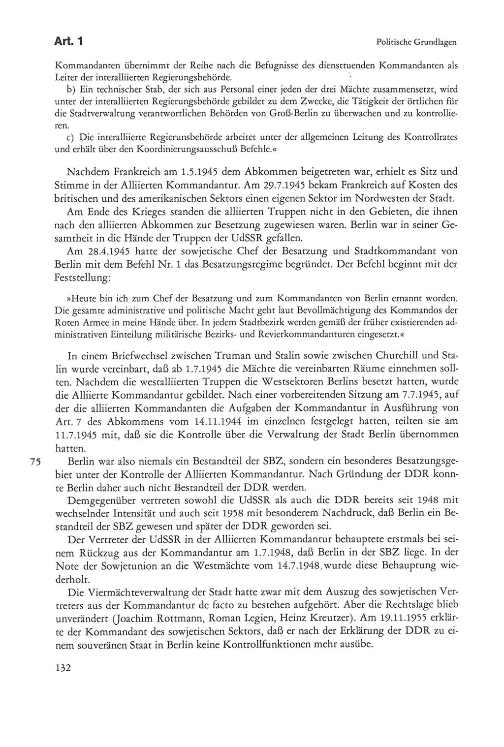 Die sozialistische Verfassung der Deutschen Demokratischen Republik (DDR), Kommentar mit einem Nachtrag 1997, Seite 132 (Soz. Verf. DDR Komm. Nachtr. 1997, S. 132)
