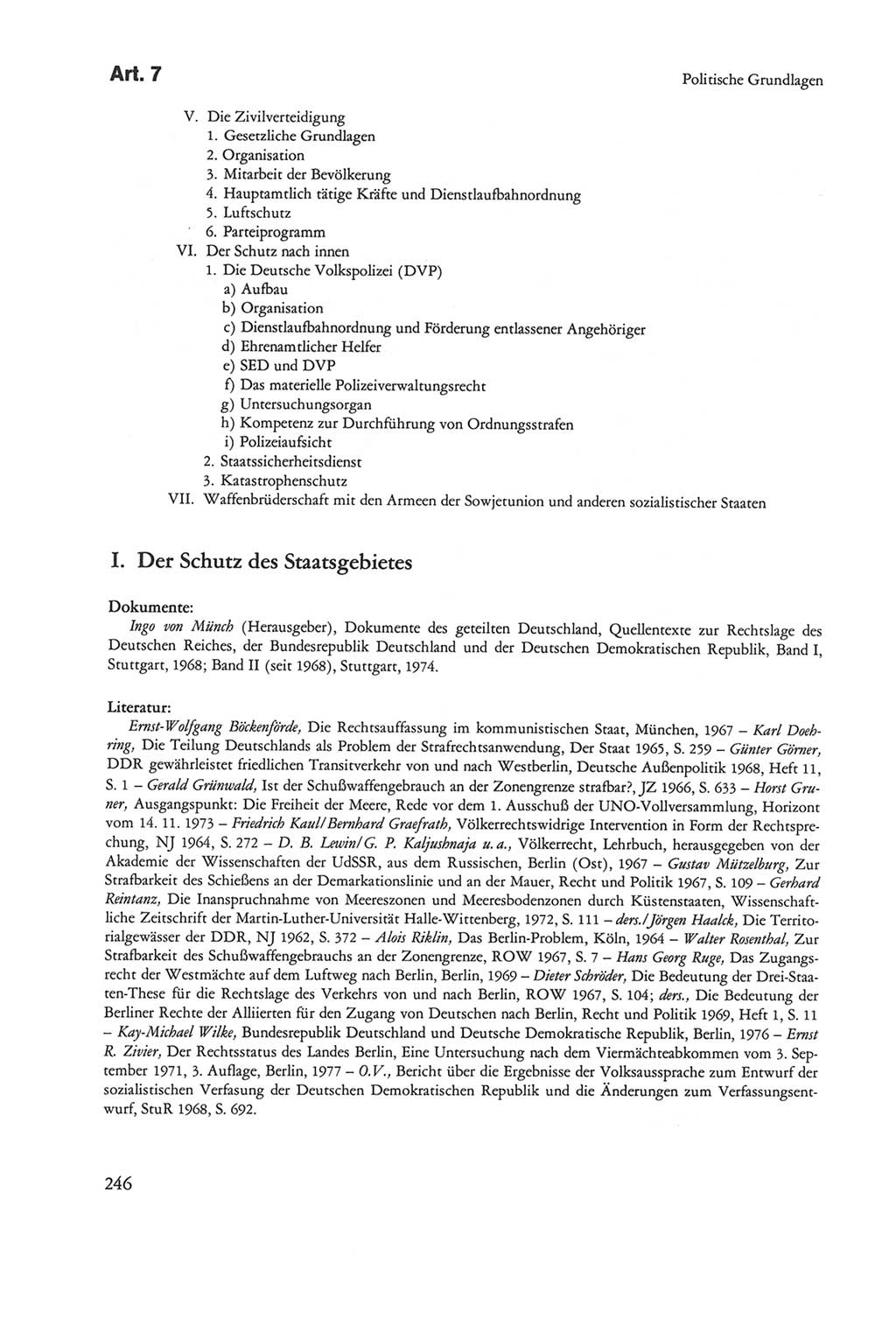 Die sozialistische Verfassung der Deutschen Demokratischen Republik (DDR), Kommentar mit einem Nachtrag 1997, Seite 246 (Soz. Verf. DDR Komm. Nachtr. 1997, S. 246)