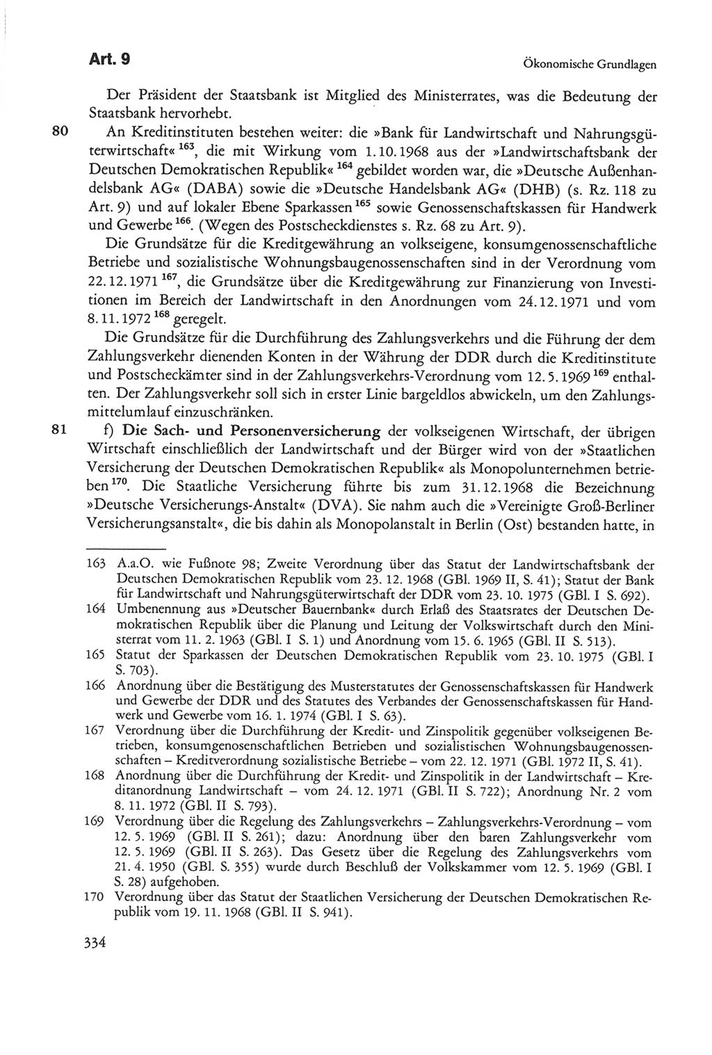 Die sozialistische Verfassung der Deutschen Demokratischen Republik (DDR), Kommentar mit einem Nachtrag 1997, Seite 334 (Soz. Verf. DDR Komm. Nachtr. 1997, S. 334)