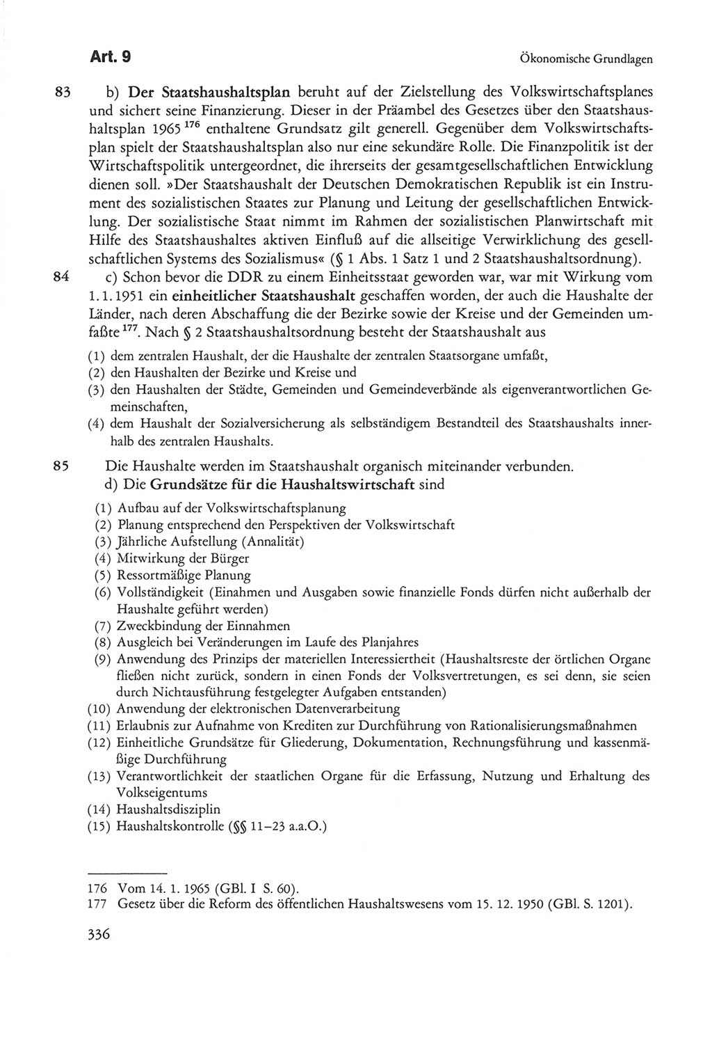 Die sozialistische Verfassung der Deutschen Demokratischen Republik (DDR), Kommentar mit einem Nachtrag 1997, Seite 336 (Soz. Verf. DDR Komm. Nachtr. 1997, S. 336)