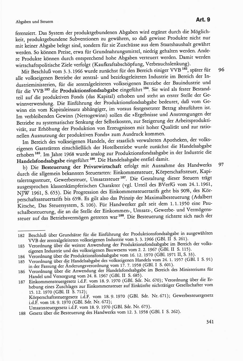 Die sozialistische Verfassung der Deutschen Demokratischen Republik (DDR), Kommentar mit einem Nachtrag 1997, Seite 341 (Soz. Verf. DDR Komm. Nachtr. 1997, S. 341)