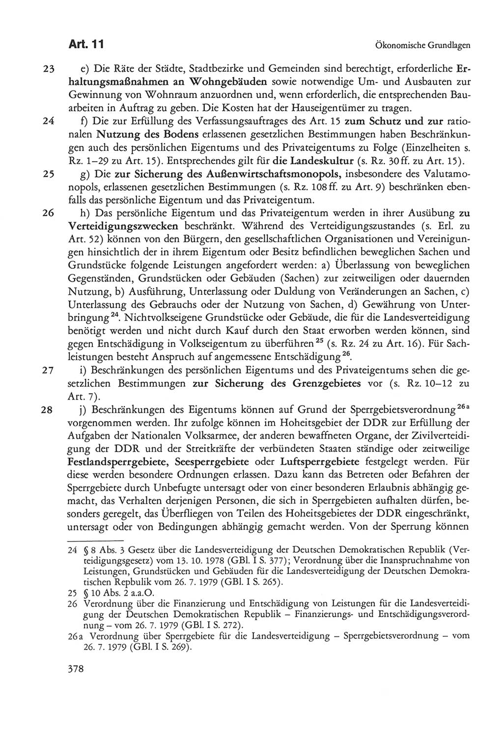 Die sozialistische Verfassung der Deutschen Demokratischen Republik (DDR), Kommentar mit einem Nachtrag 1997, Seite 378 (Soz. Verf. DDR Komm. Nachtr. 1997, S. 378)