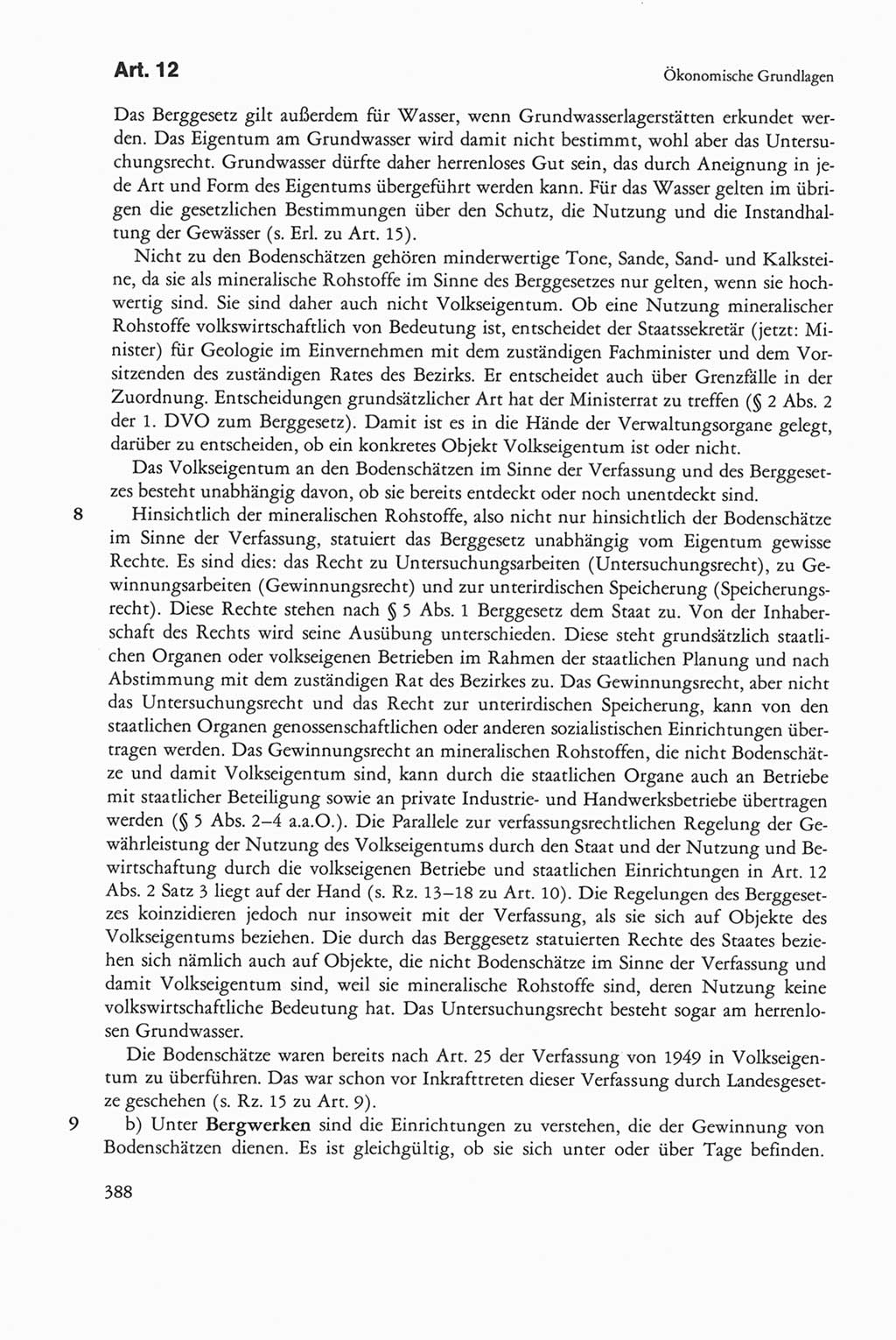 Die sozialistische Verfassung der Deutschen Demokratischen Republik (DDR), Kommentar mit einem Nachtrag 1997, Seite 388 (Soz. Verf. DDR Komm. Nachtr. 1997, S. 388)