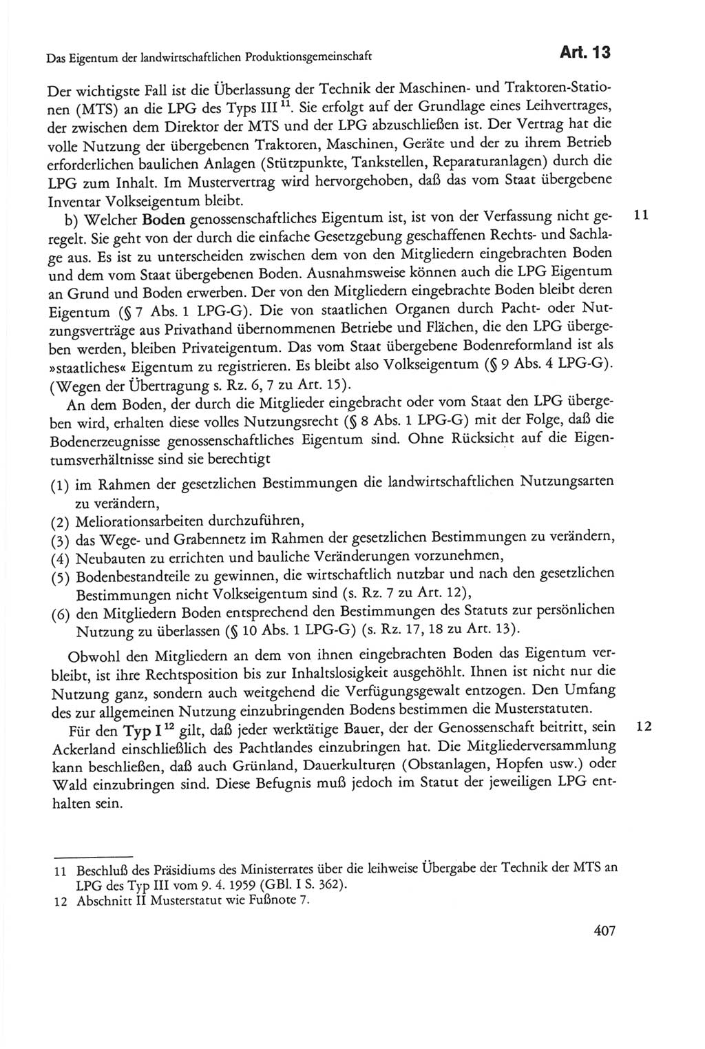 Die sozialistische Verfassung der Deutschen Demokratischen Republik (DDR), Kommentar mit einem Nachtrag 1997, Seite 407 (Soz. Verf. DDR Komm. Nachtr. 1997, S. 407)