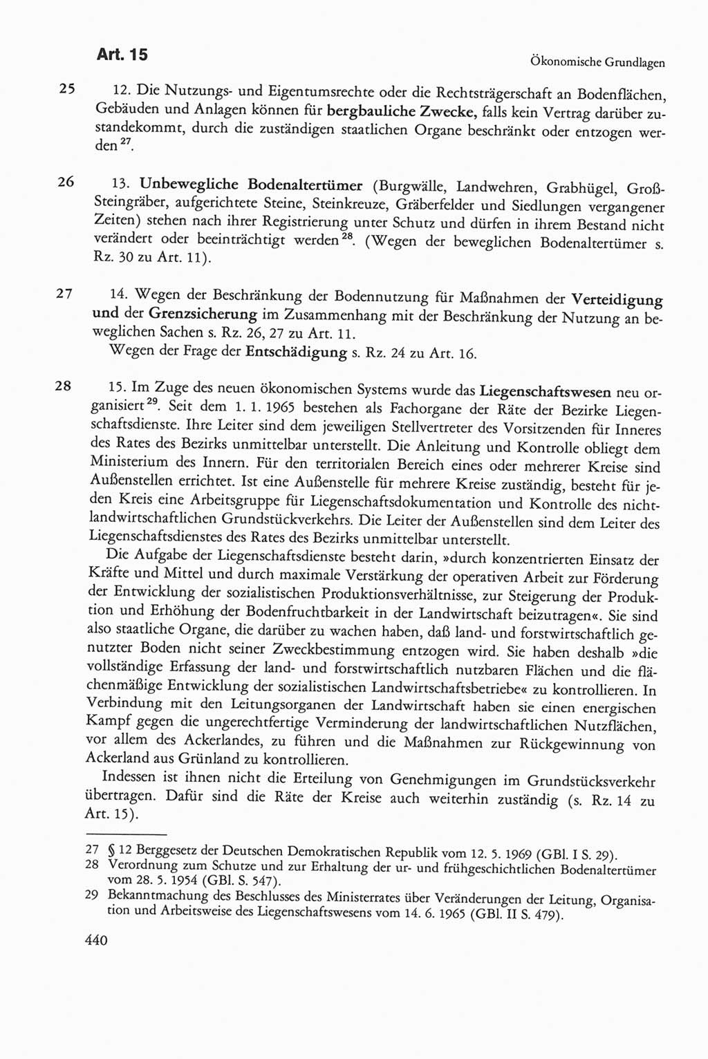 Die sozialistische Verfassung der Deutschen Demokratischen Republik (DDR), Kommentar mit einem Nachtrag 1997, Seite 440 (Soz. Verf. DDR Komm. Nachtr. 1997, S. 440)