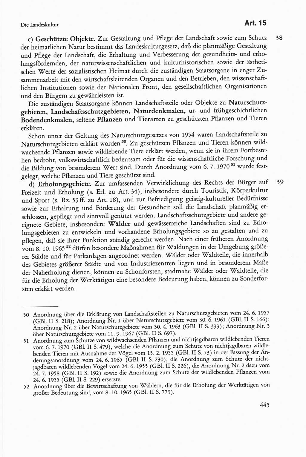 Die sozialistische Verfassung der Deutschen Demokratischen Republik (DDR), Kommentar mit einem Nachtrag 1997, Seite 445 (Soz. Verf. DDR Komm. Nachtr. 1997, S. 445)