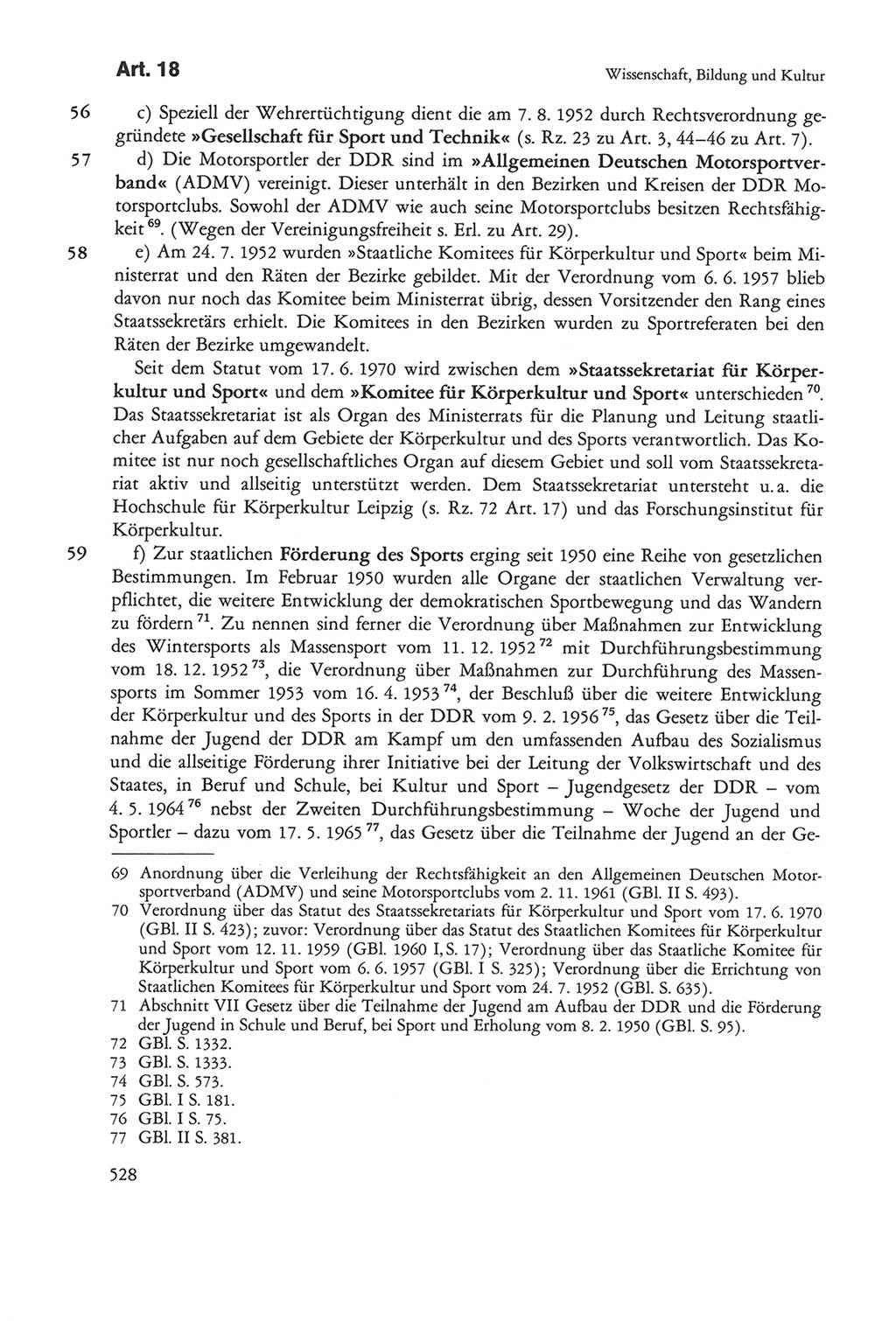 Die sozialistische Verfassung der Deutschen Demokratischen Republik (DDR), Kommentar mit einem Nachtrag 1997, Seite 528 (Soz. Verf. DDR Komm. Nachtr. 1997, S. 528)