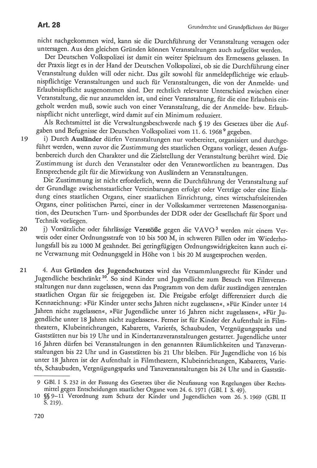 Die sozialistische Verfassung der Deutschen Demokratischen Republik (DDR), Kommentar mit einem Nachtrag 1997, Seite 720 (Soz. Verf. DDR Komm. Nachtr. 1997, S. 720)