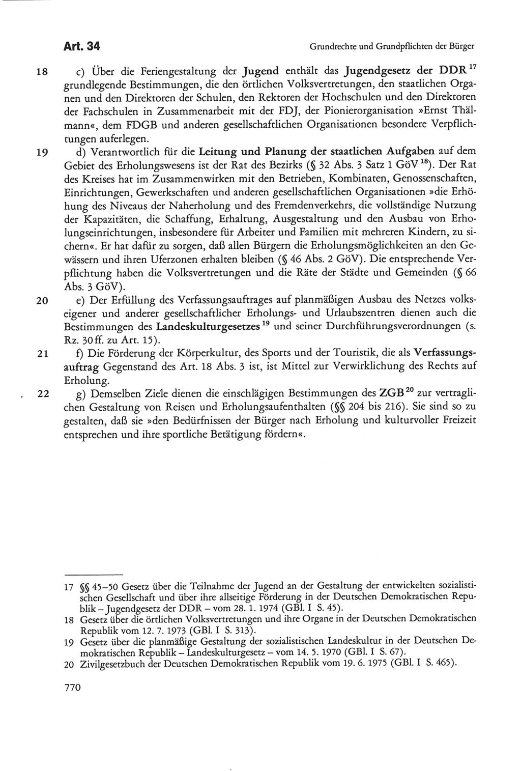 Die sozialistische Verfassung der Deutschen Demokratischen Republik (DDR), Kommentar mit einem Nachtrag 1997, Seite 770 (Soz. Verf. DDR Komm. Nachtr. 1997, S. 770)