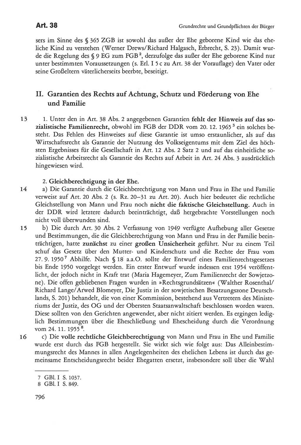 Die sozialistische Verfassung der Deutschen Demokratischen Republik (DDR), Kommentar mit einem Nachtrag 1997, Seite 796 (Soz. Verf. DDR Komm. Nachtr. 1997, S. 796)