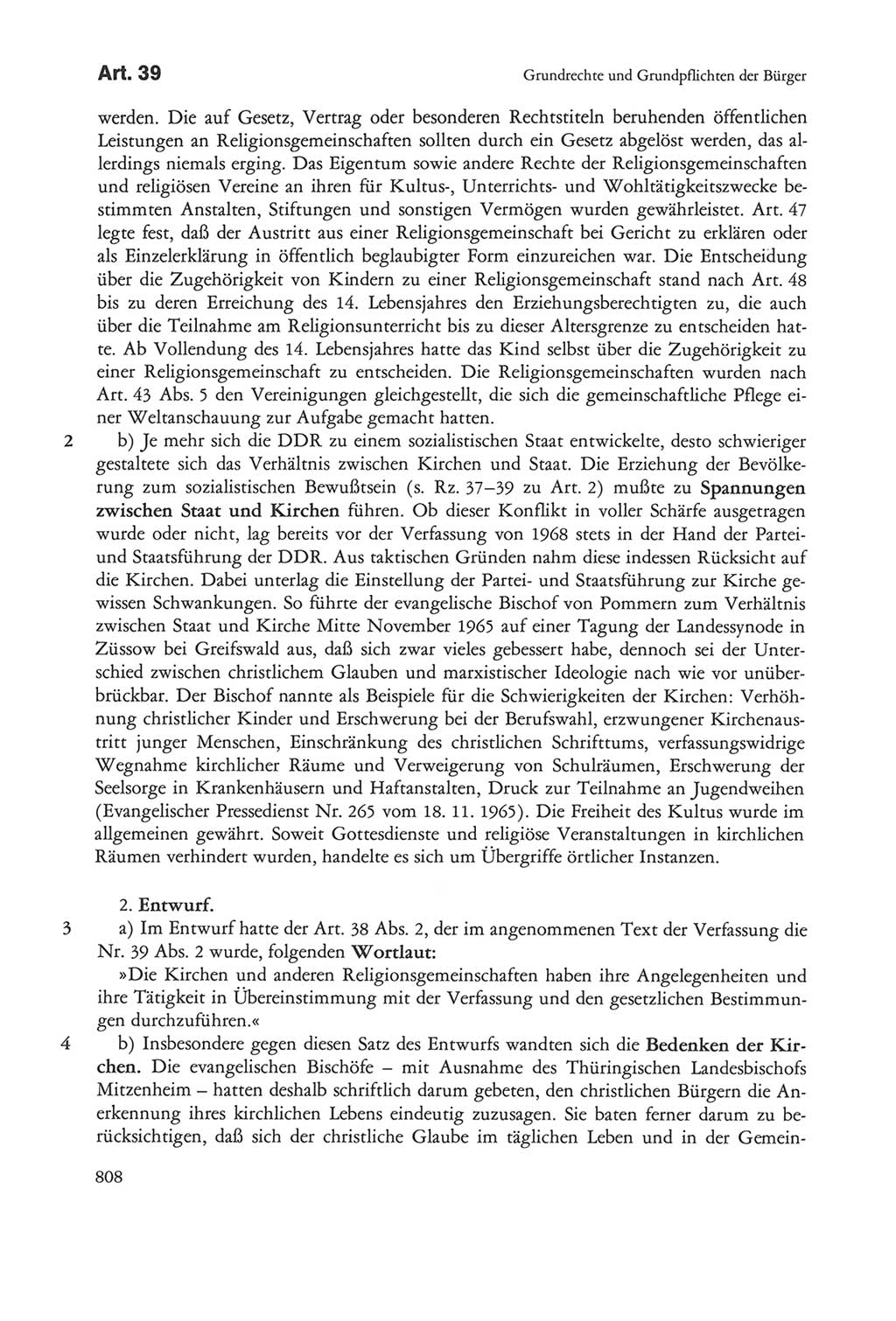 Die sozialistische Verfassung der Deutschen Demokratischen Republik (DDR), Kommentar mit einem Nachtrag 1997, Seite 808 (Soz. Verf. DDR Komm. Nachtr. 1997, S. 808)