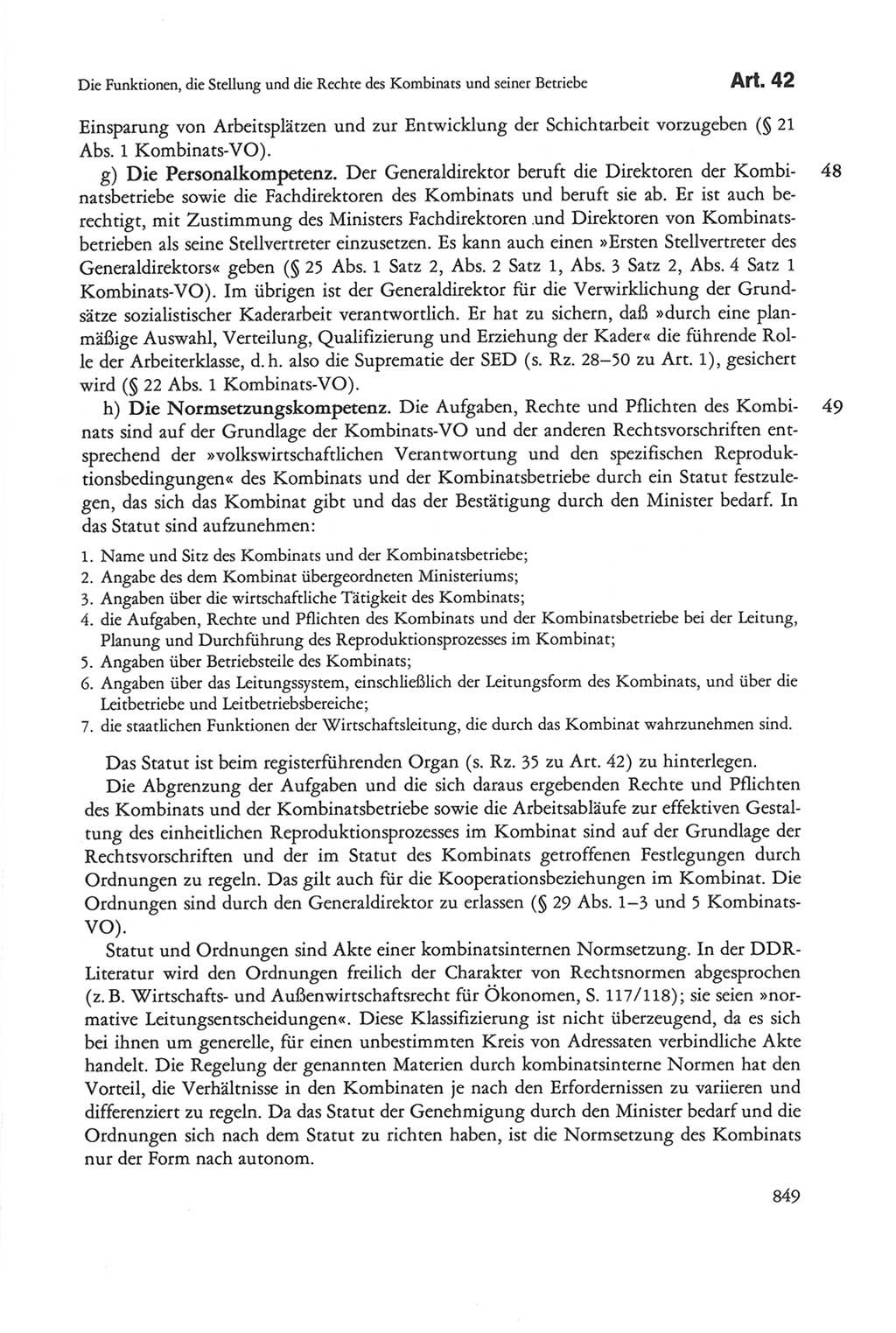 Die sozialistische Verfassung der Deutschen Demokratischen Republik (DDR), Kommentar mit einem Nachtrag 1997, Seite 849 (Soz. Verf. DDR Komm. Nachtr. 1997, S. 849)