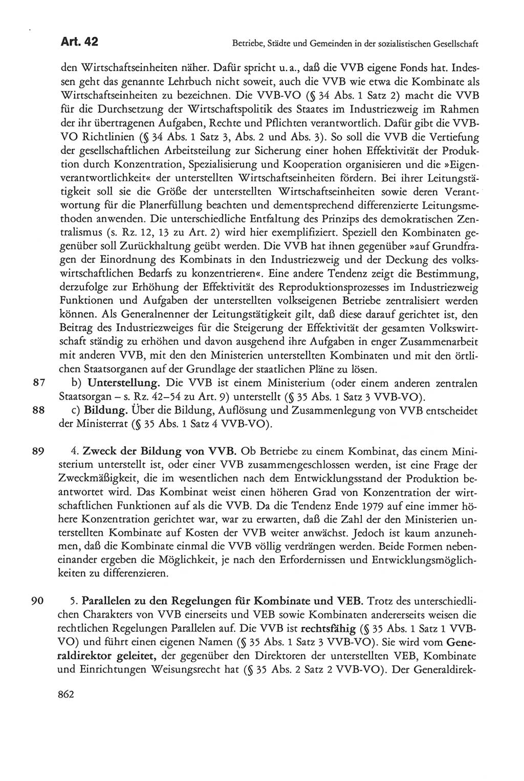 Die sozialistische Verfassung der Deutschen Demokratischen Republik (DDR), Kommentar mit einem Nachtrag 1997, Seite 862 (Soz. Verf. DDR Komm. Nachtr. 1997, S. 862)