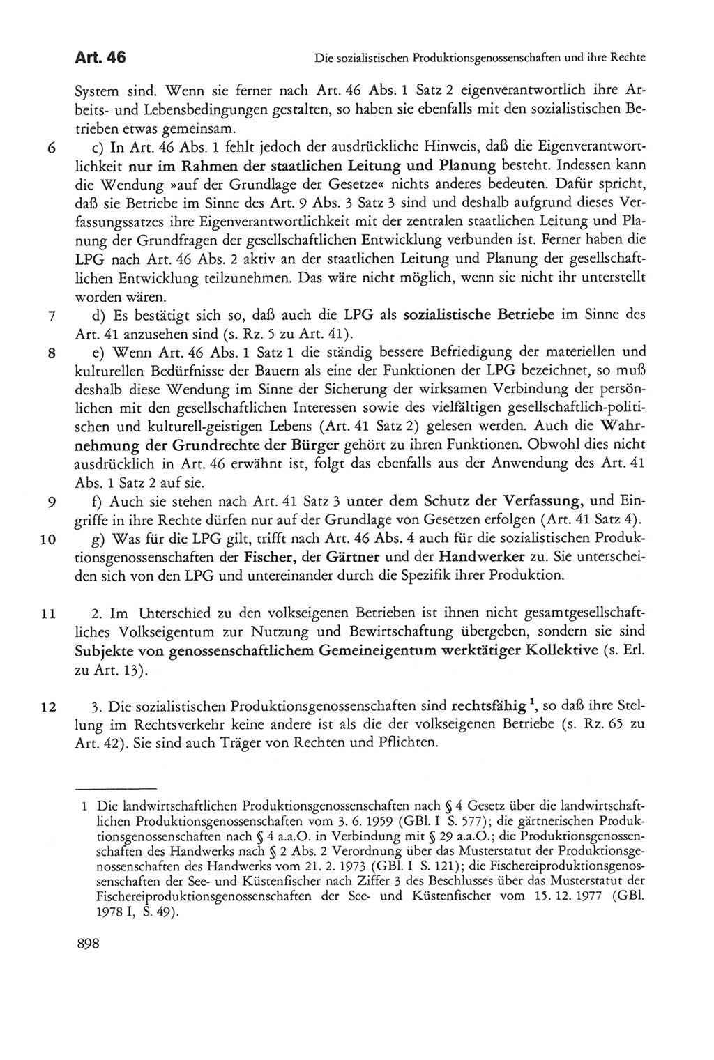 Die sozialistische Verfassung der Deutschen Demokratischen Republik (DDR), Kommentar mit einem Nachtrag 1997, Seite 898 (Soz. Verf. DDR Komm. Nachtr. 1997, S. 898)