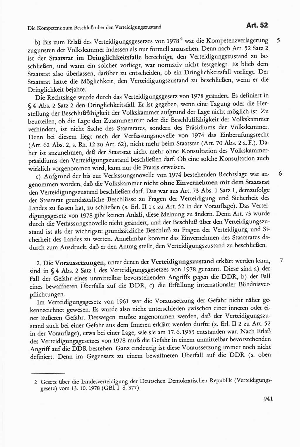 Die sozialistische Verfassung der Deutschen Demokratischen Republik (DDR), Kommentar mit einem Nachtrag 1997, Seite 941 (Soz. Verf. DDR Komm. Nachtr. 1997, S. 941)