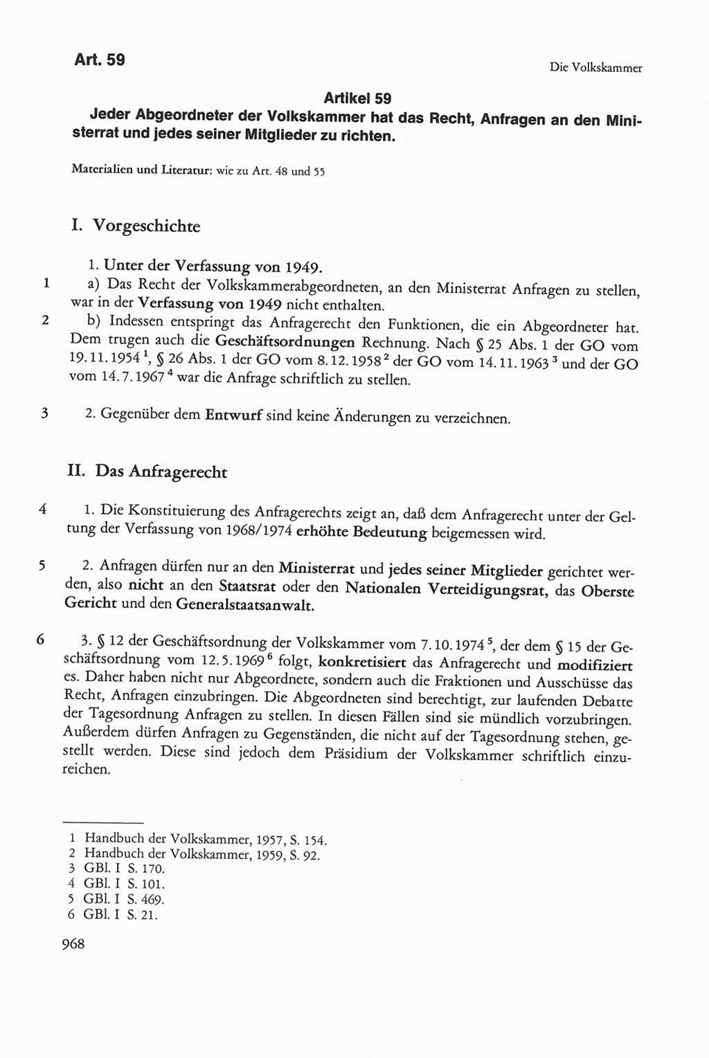 Die sozialistische Verfassung der Deutschen Demokratischen Republik (DDR), Kommentar mit einem Nachtrag 1997, Seite 968 (Soz. Verf. DDR Komm. Nachtr. 1997, S. 968)