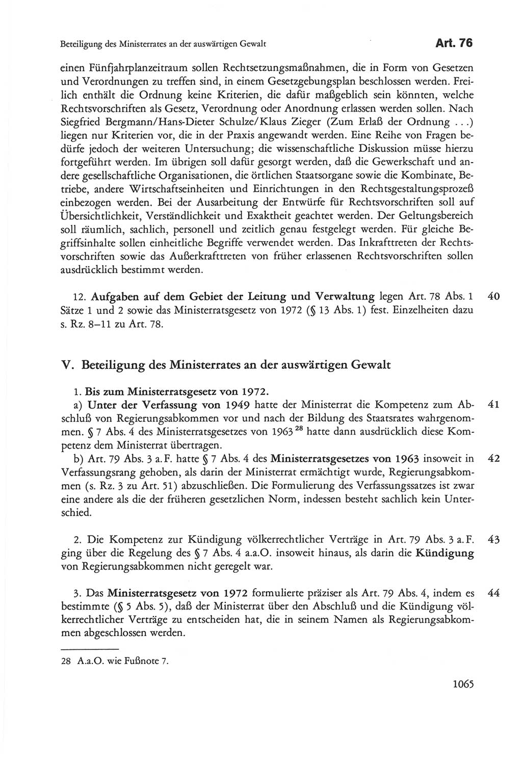 Die sozialistische Verfassung der Deutschen Demokratischen Republik (DDR), Kommentar mit einem Nachtrag 1997, Seite 1065 (Soz. Verf. DDR Komm. Nachtr. 1997, S. 1065)